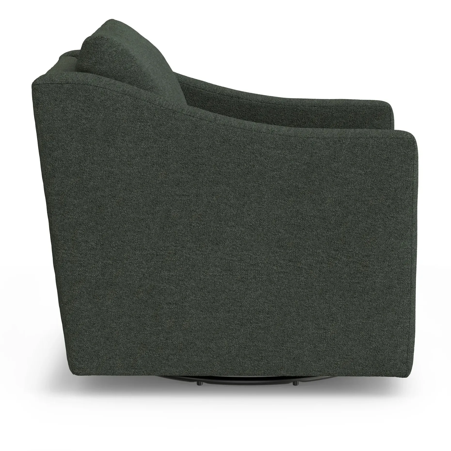 Landry 32.25" Swivel Lounge Chair - Green Wool Bouclé