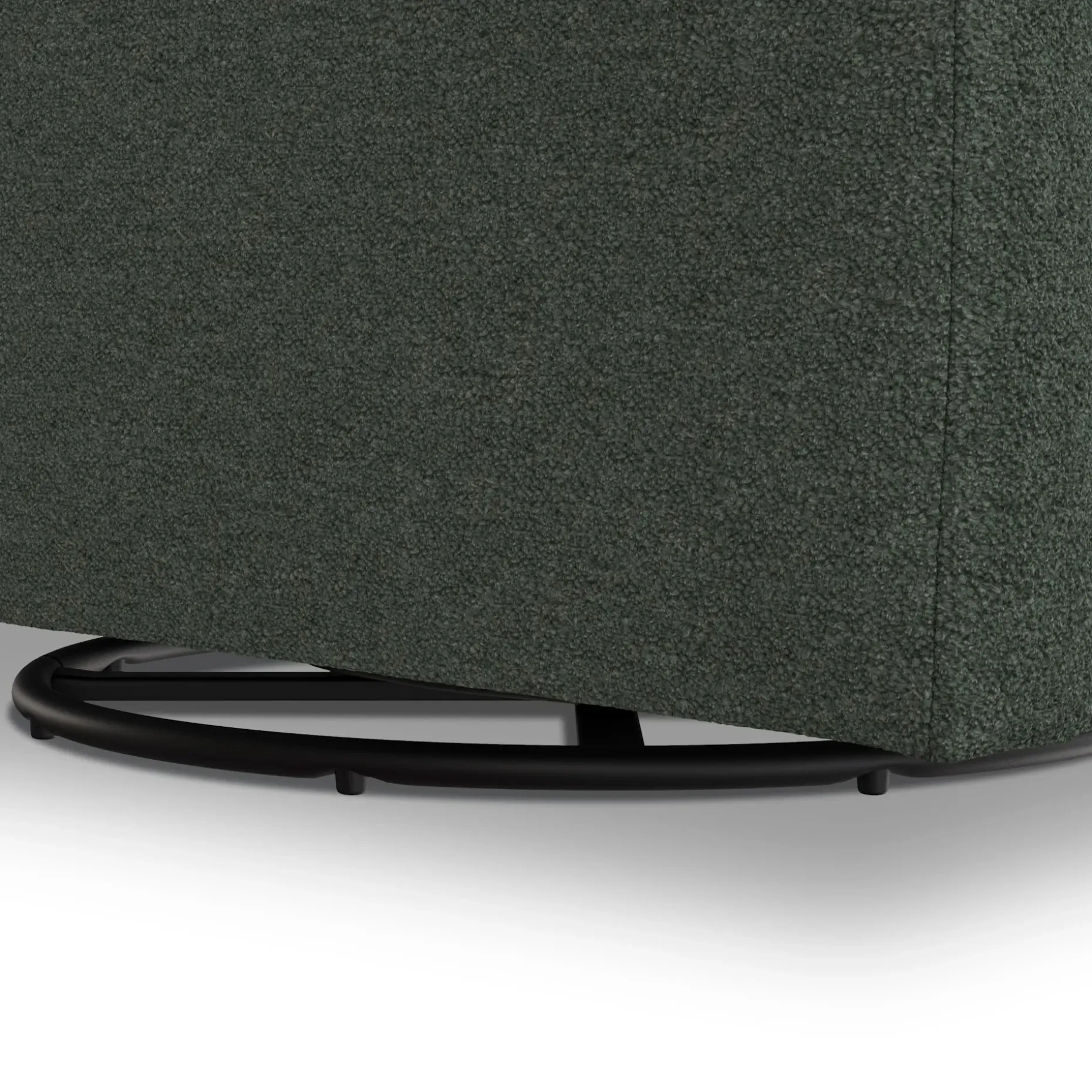 Landry 32.25" Swivel Lounge Chair - Green Wool Bouclé