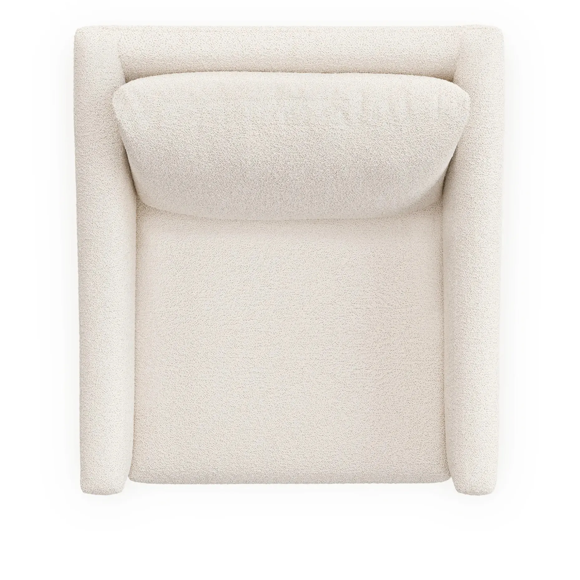 Landry 32.25" Swivel Lounge Chair - Ivory Wool Bouclé