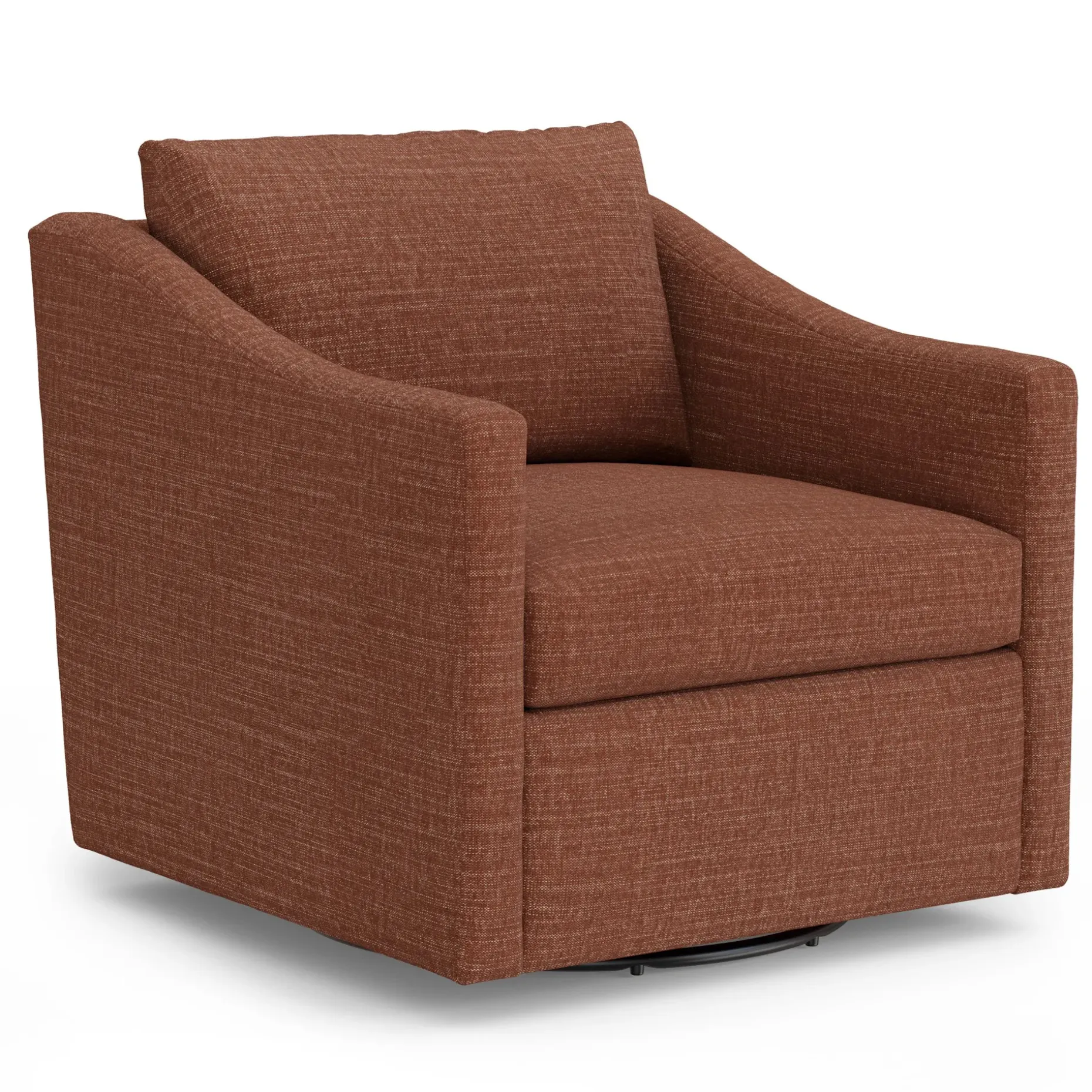 Landry 32.25" Swivel Lounge Chair - Napa Rust
