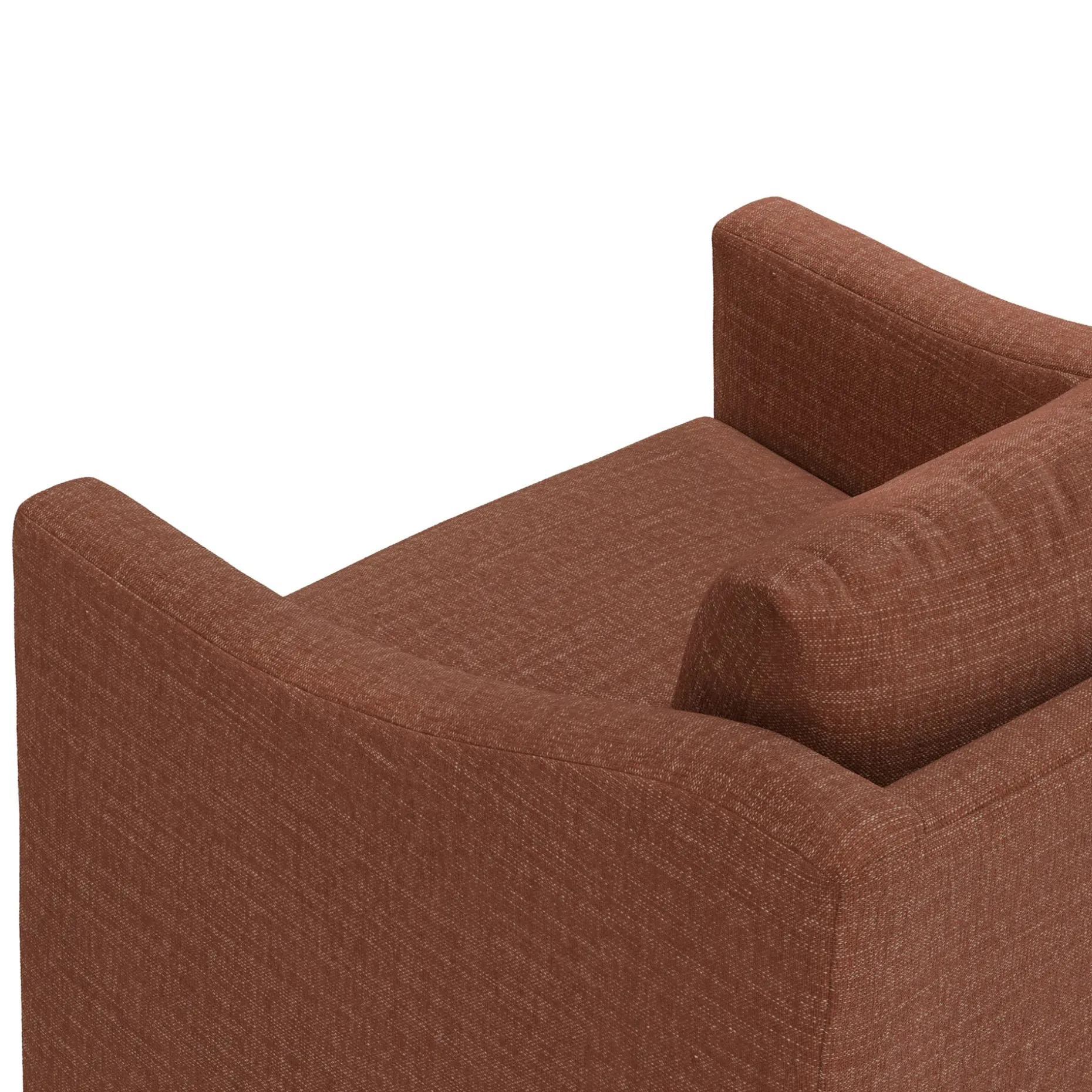 Landry 32.25" Swivel Lounge Chair - Napa Rust