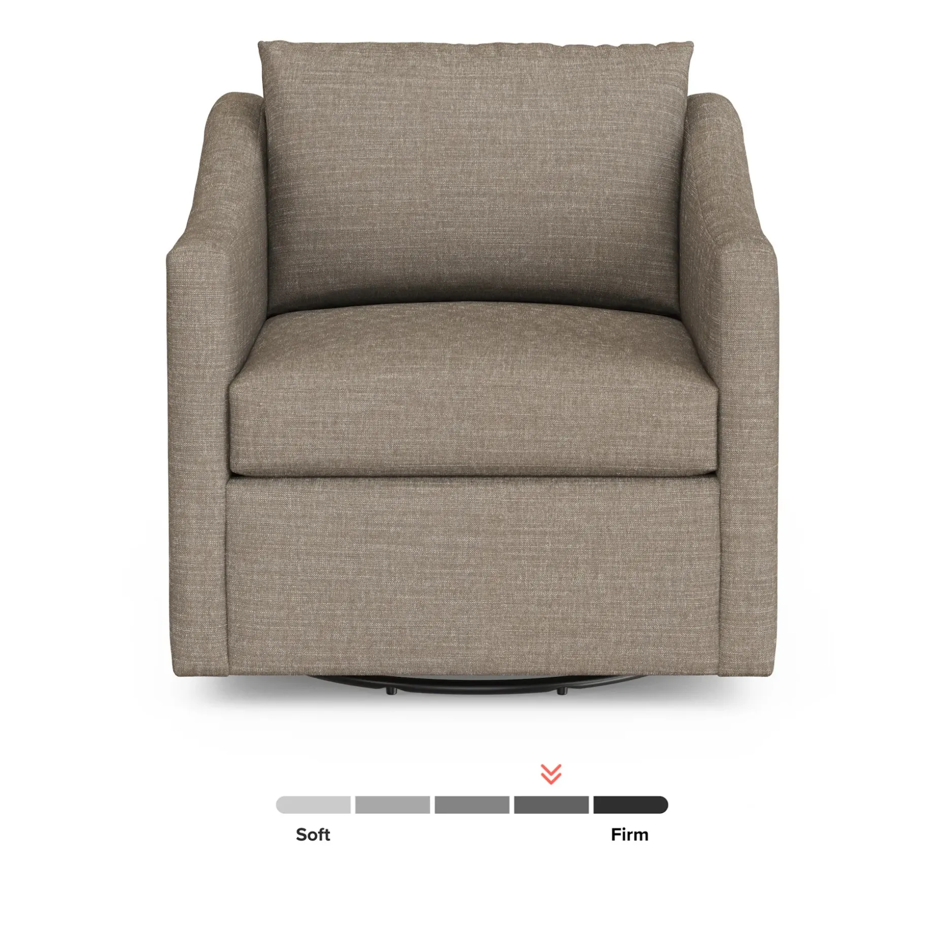 Landry 32.25" Swivel Lounge Chair - Napa Taupe