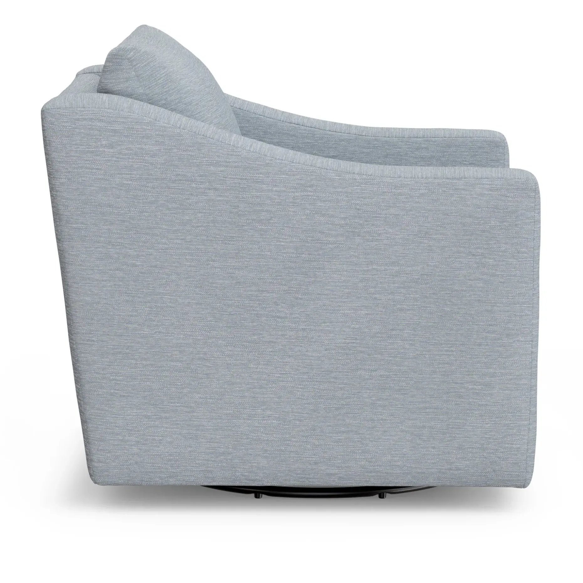 Landry 32.25" Swivel Lounge Chair - Silver Light Blue