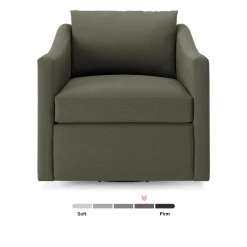 Landry 32.25" Swivel Lounge Chair - Silver Moss