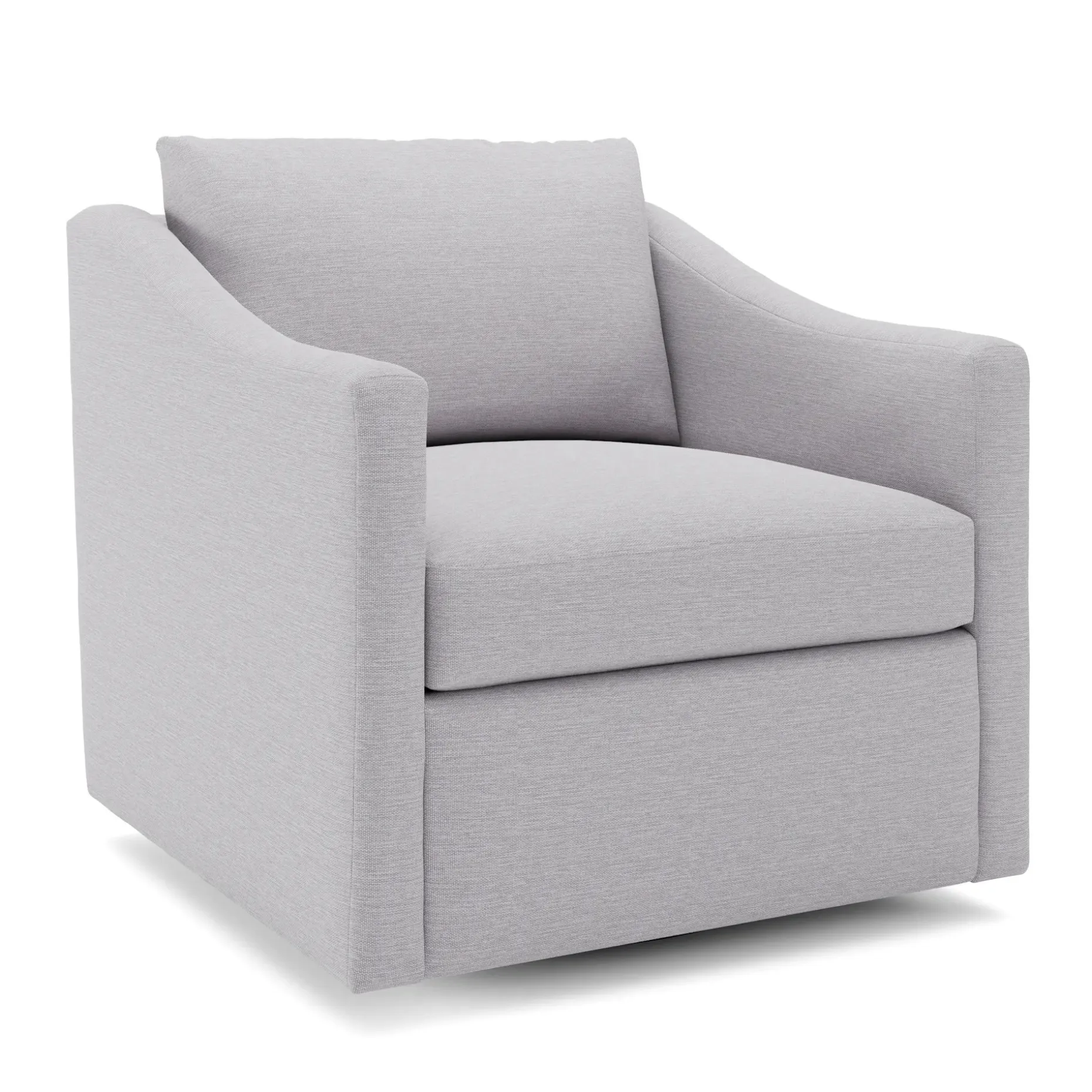 Landry 32.25" Swivel Lounge Chair - Silver Ivory