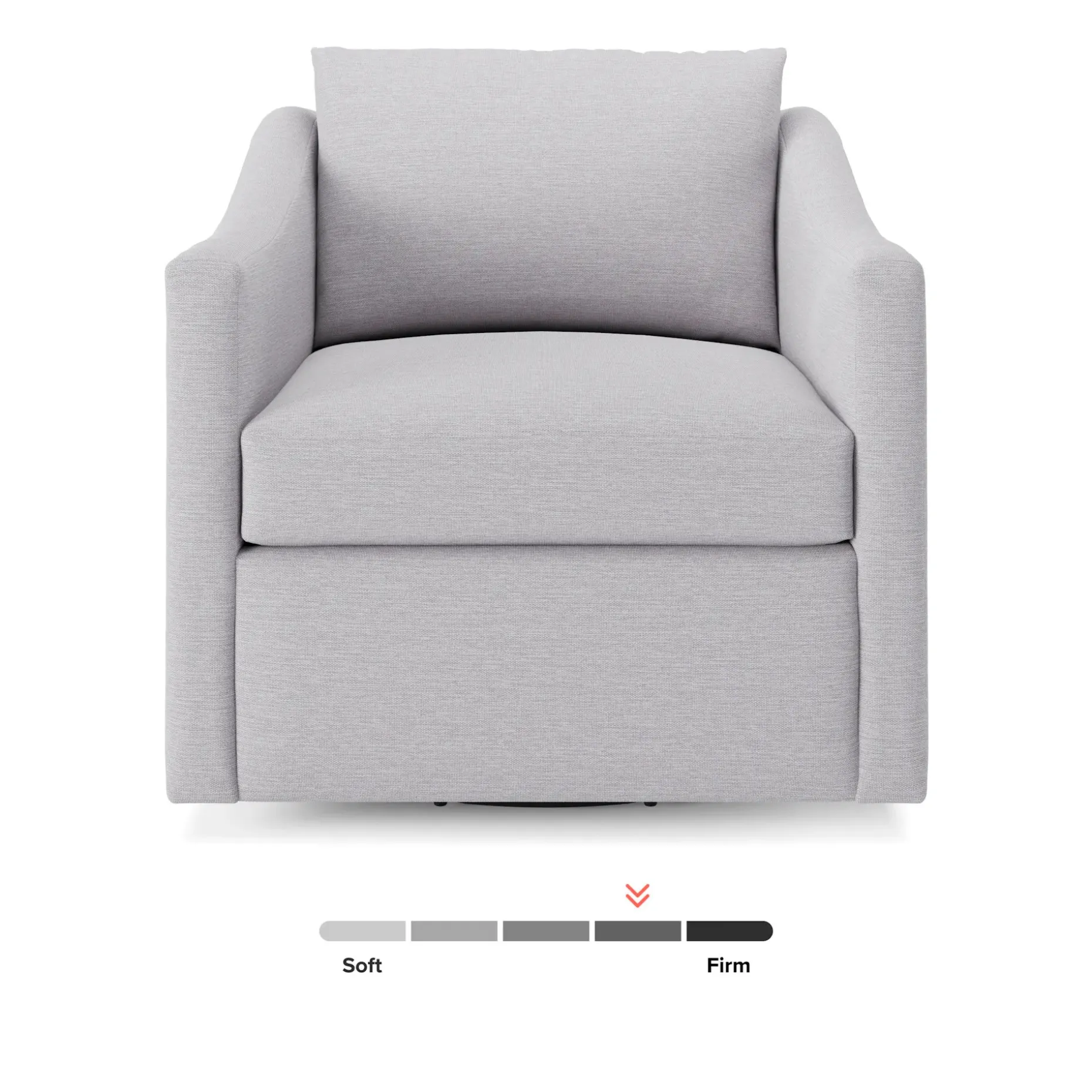 Landry 32.25" Swivel Lounge Chair - Silver Ivory