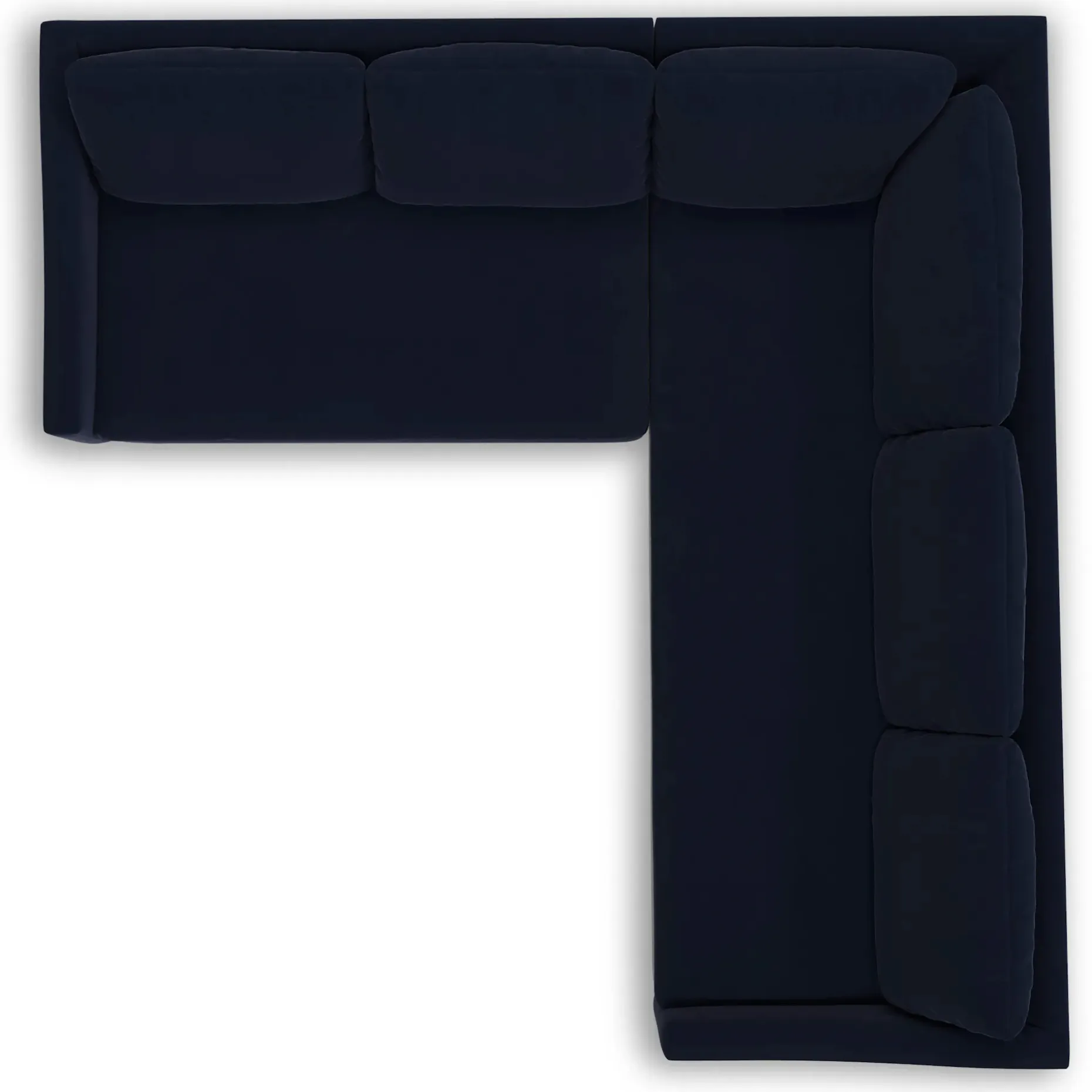 Landry 91" Velvet Corner Sectional - Hale Ink