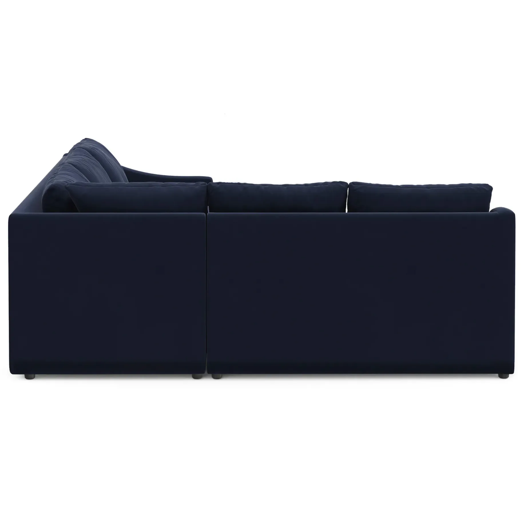Landry 91" Velvet Corner Sectional - Hale Ink