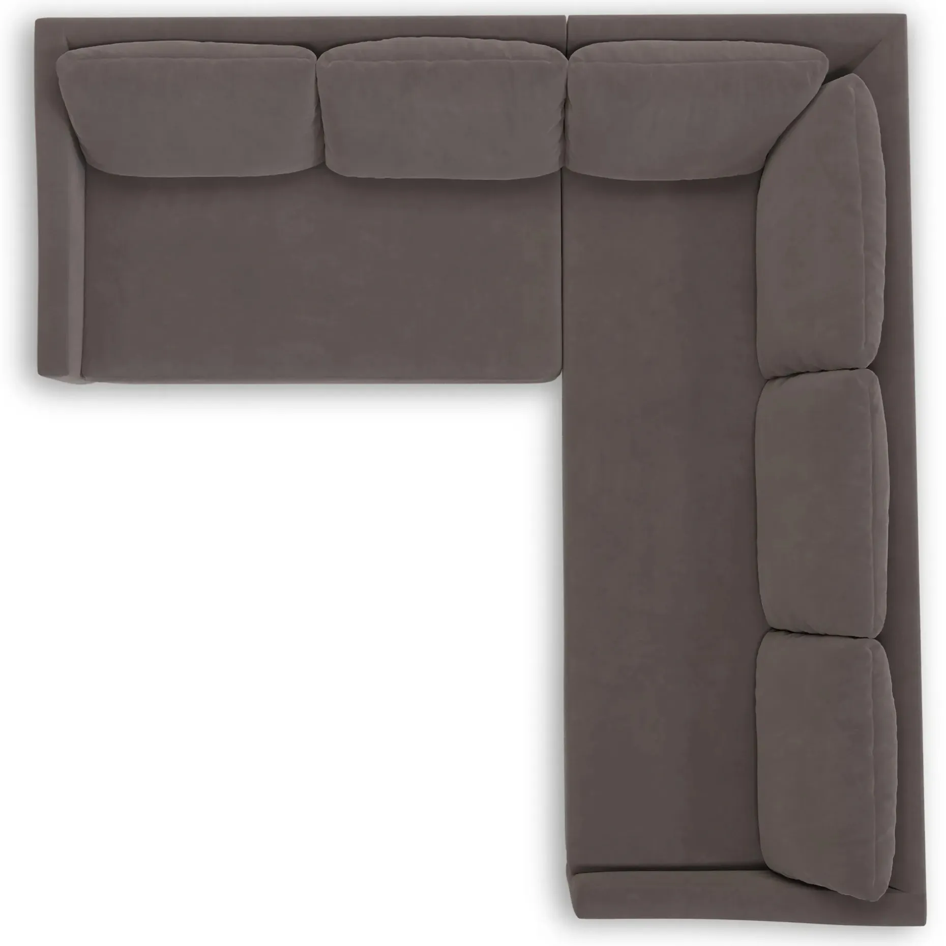 Landry 91" Velvet Corner Sectional - Hale Warm Gray
