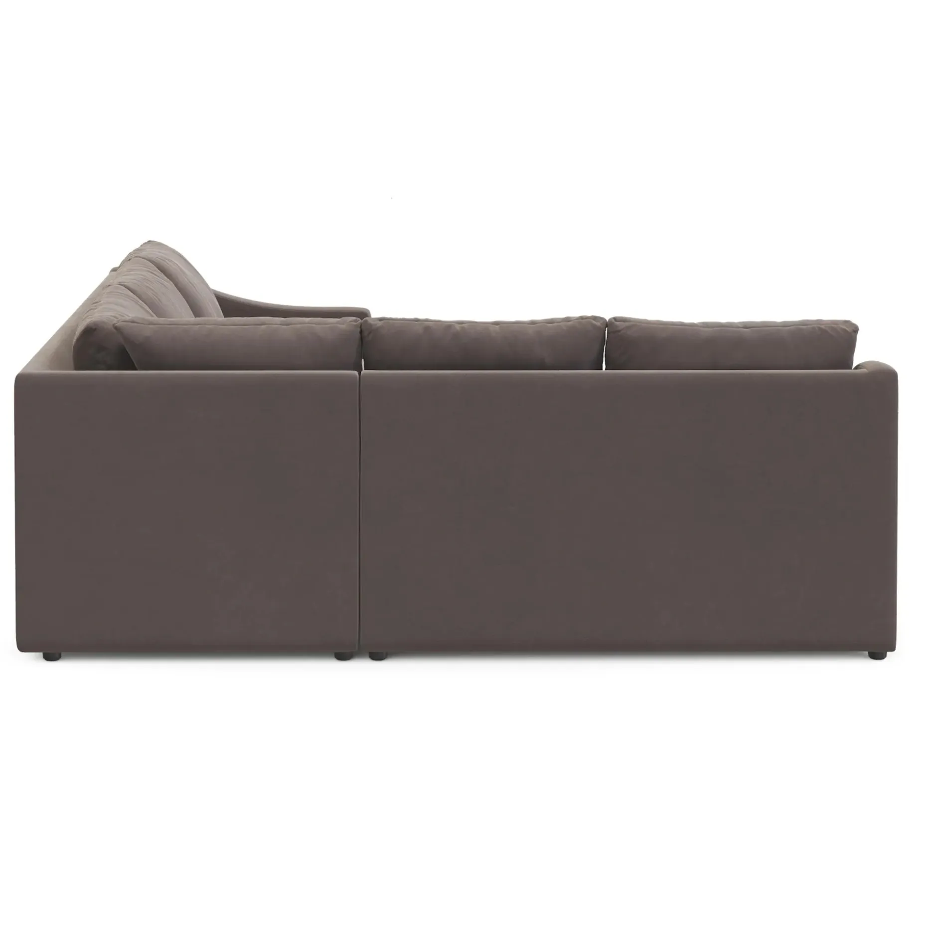 Landry 91" Velvet Corner Sectional - Hale Warm Gray