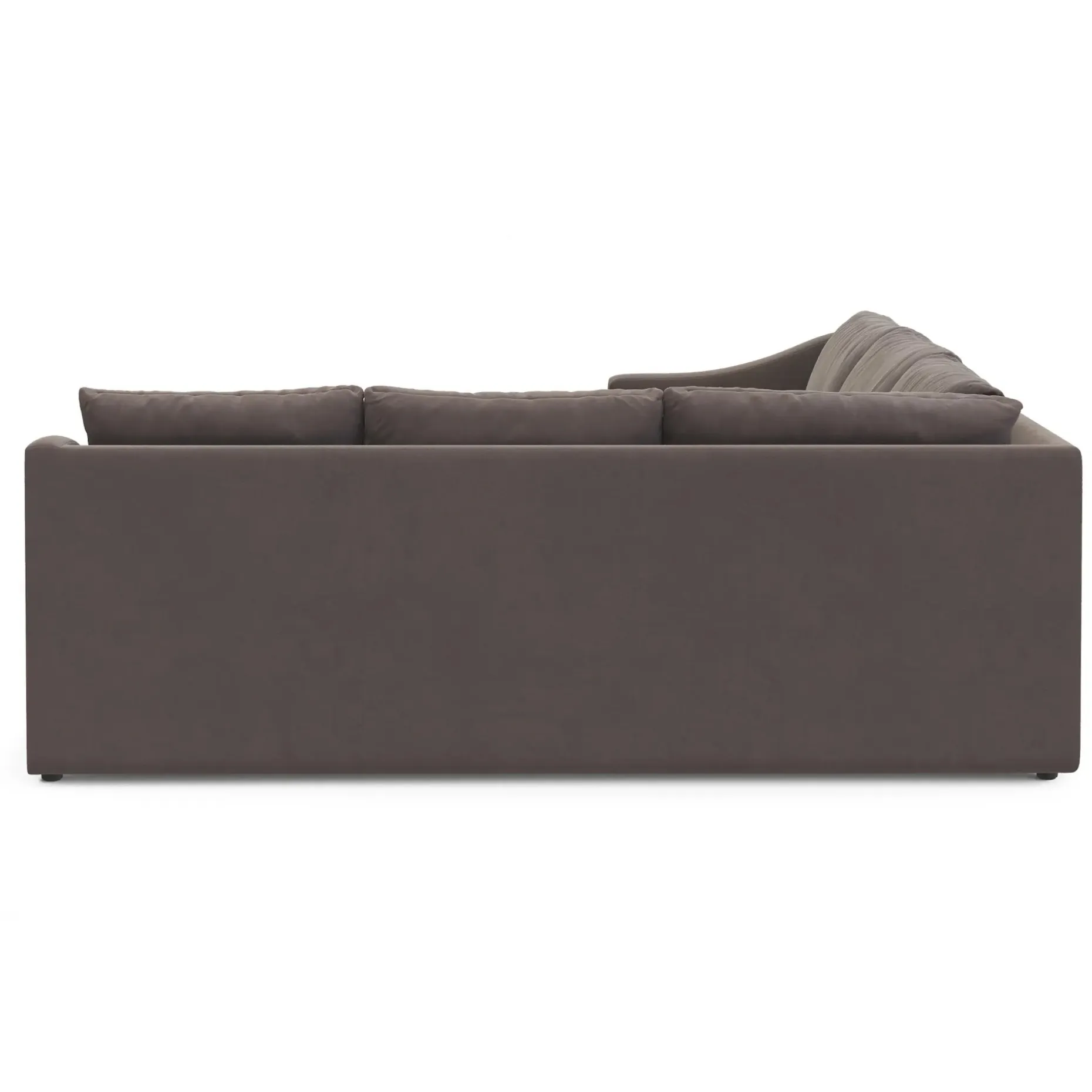 Landry 91" Velvet Corner Sectional - Hale Warm Gray