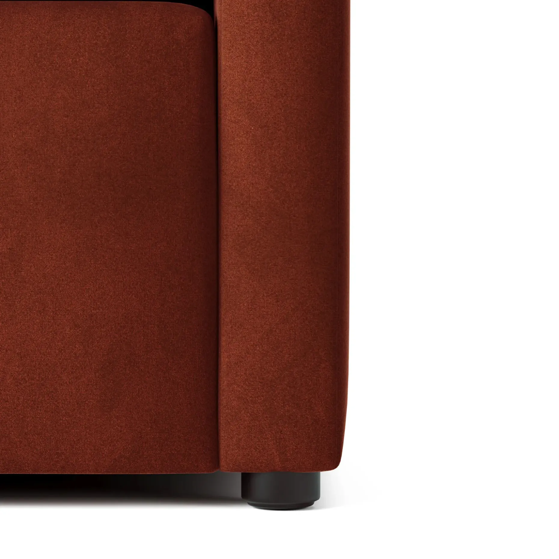 Landry 109" Velvet Left Storage Sleeper Sectional - Hale Rust