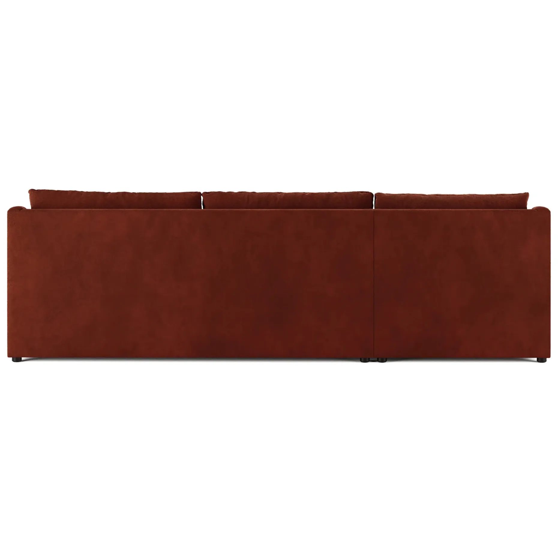 Landry 109" Velvet Left Storage Sleeper Sectional - Hale Rust