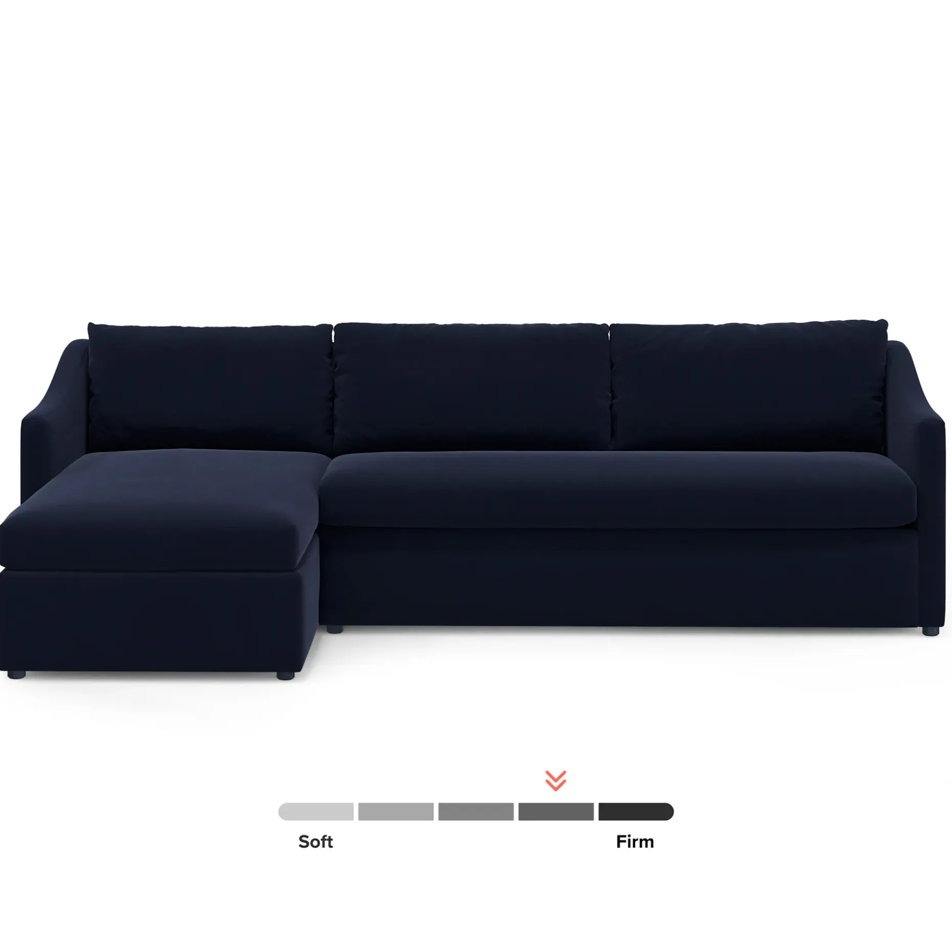 Landry 109" Velvet Left Storage Sleeper Sectional - Hale Ink