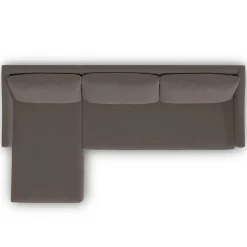 Landry 109" Velvet Left Storage Sleeper Sectional - Hale Warm Gray