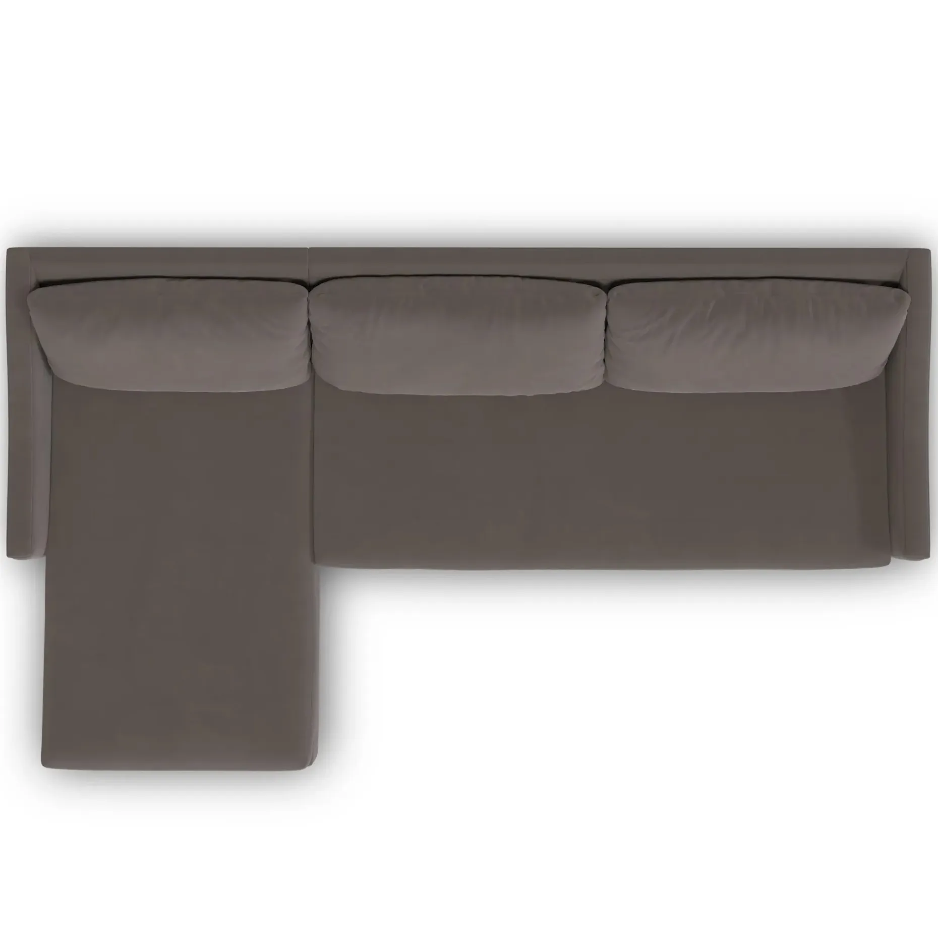 Landry 109" Velvet Left Storage Sleeper Sectional - Hale Warm Gray