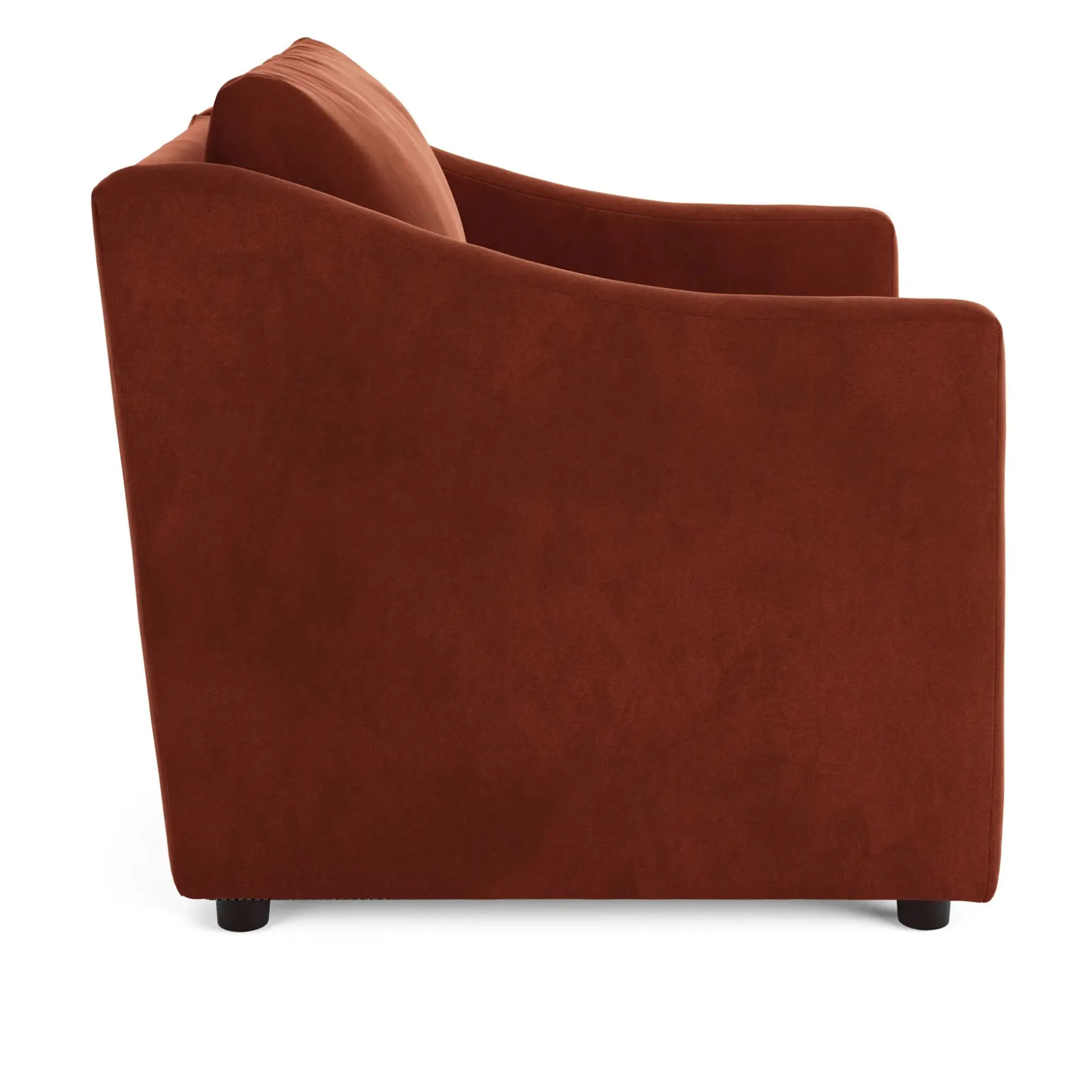 Landry 32.25" Velvet Lounge Chair - Hale Rust