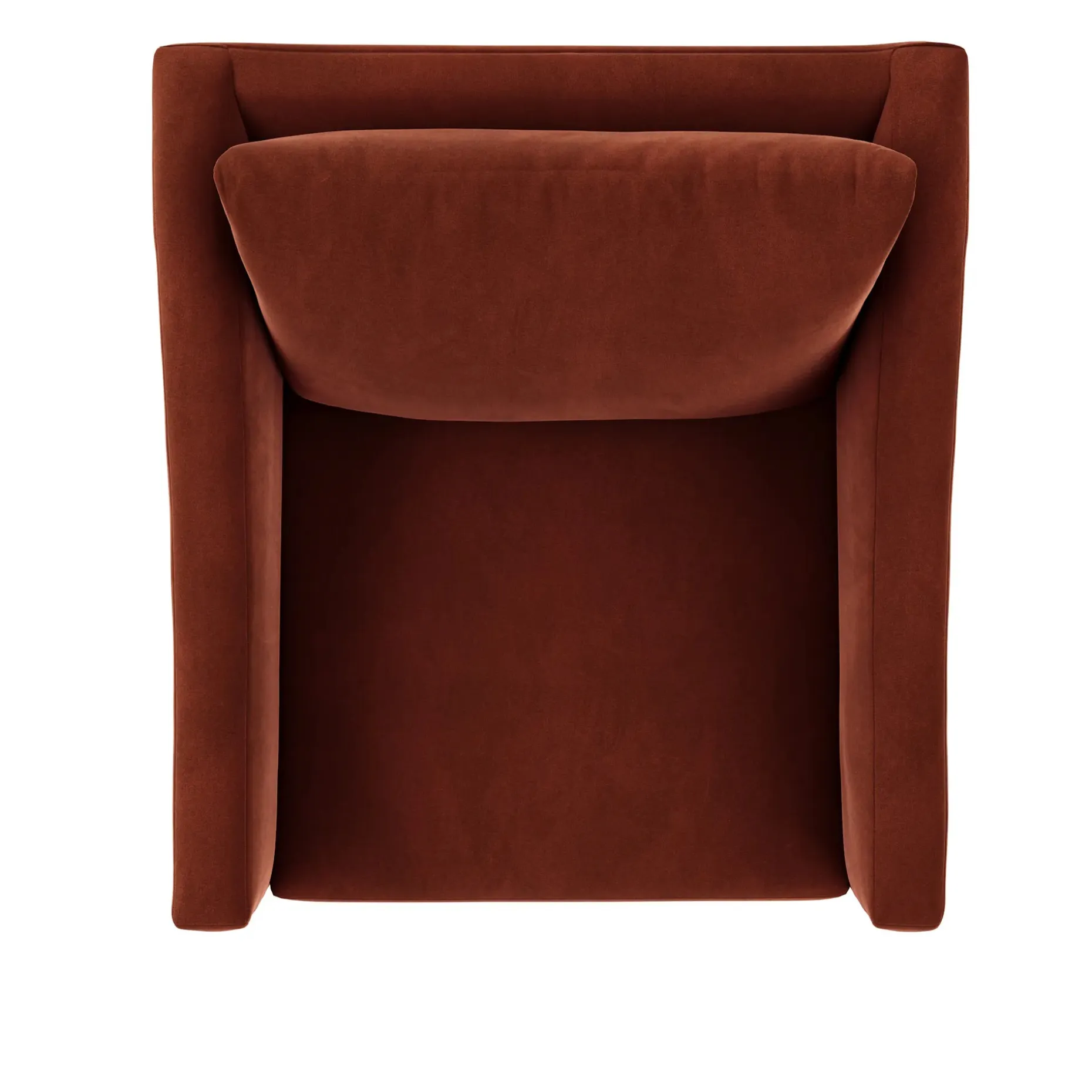 Landry 32.25" Velvet Lounge Chair - Hale Rust