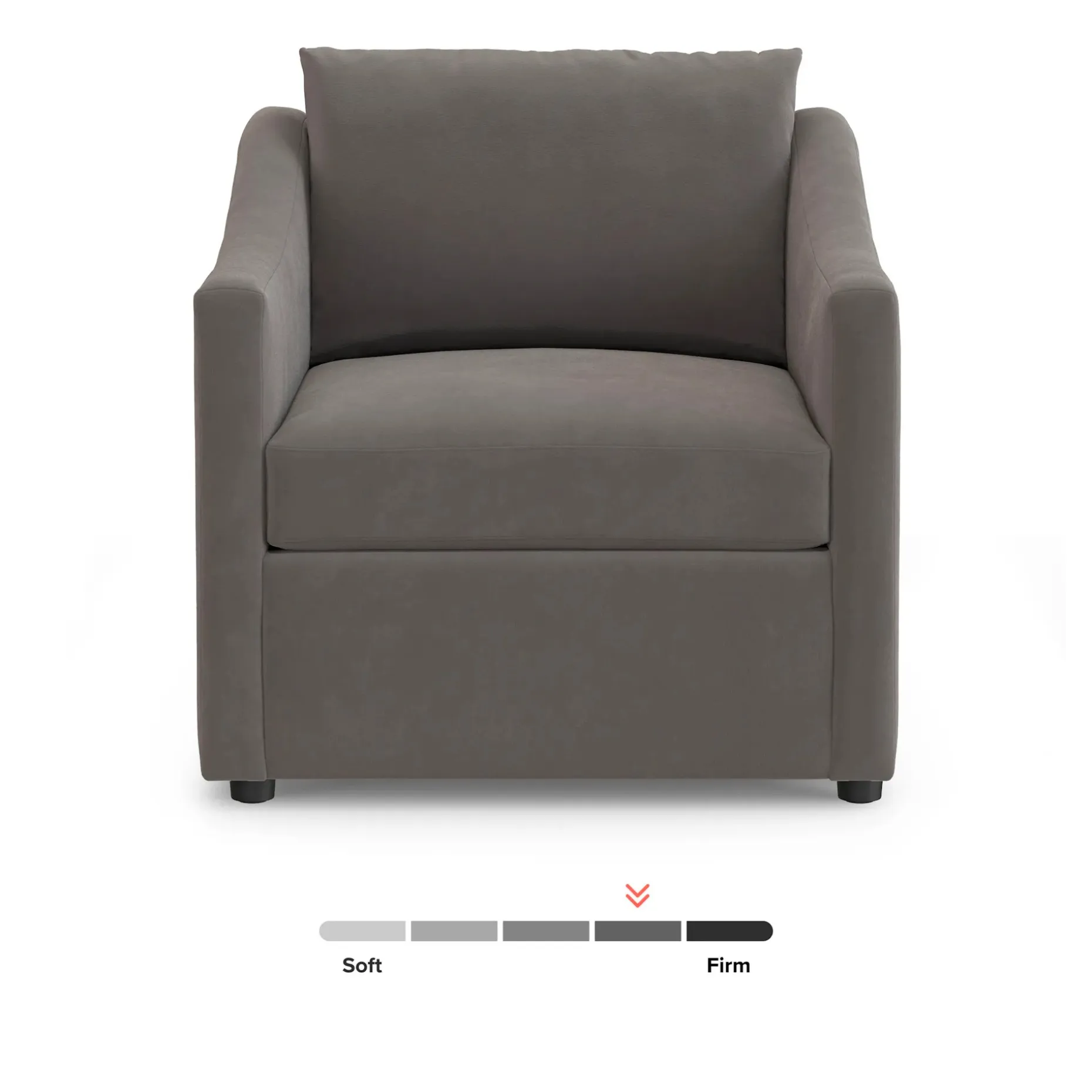 Landry 32.25" Velvet Lounge Chair - Hale Warm Gray