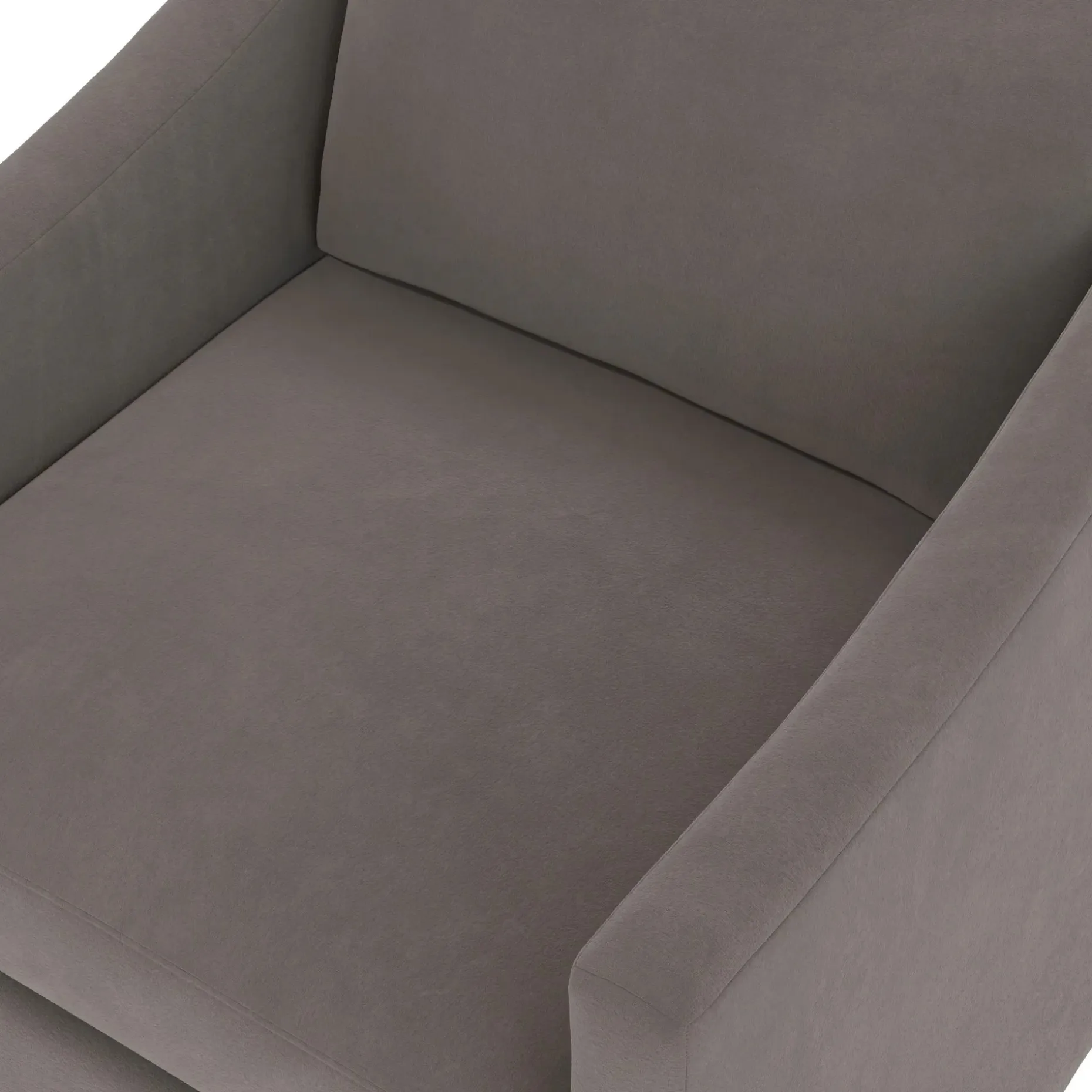 Landry 32.25" Velvet Lounge Chair - Hale Warm Gray