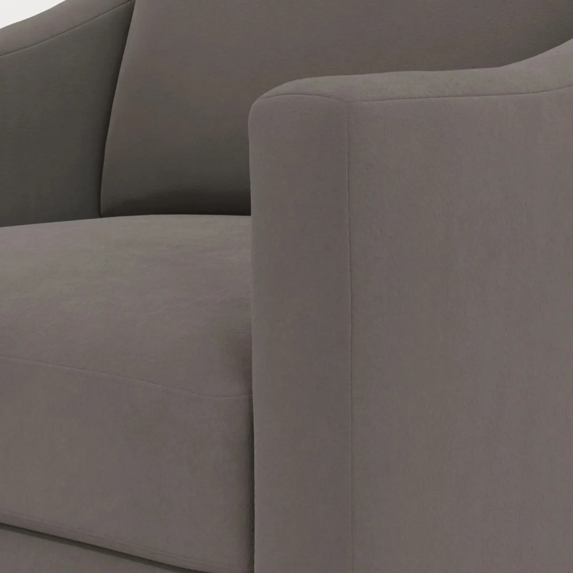 Landry 32.25" Velvet Lounge Chair - Hale Warm Gray