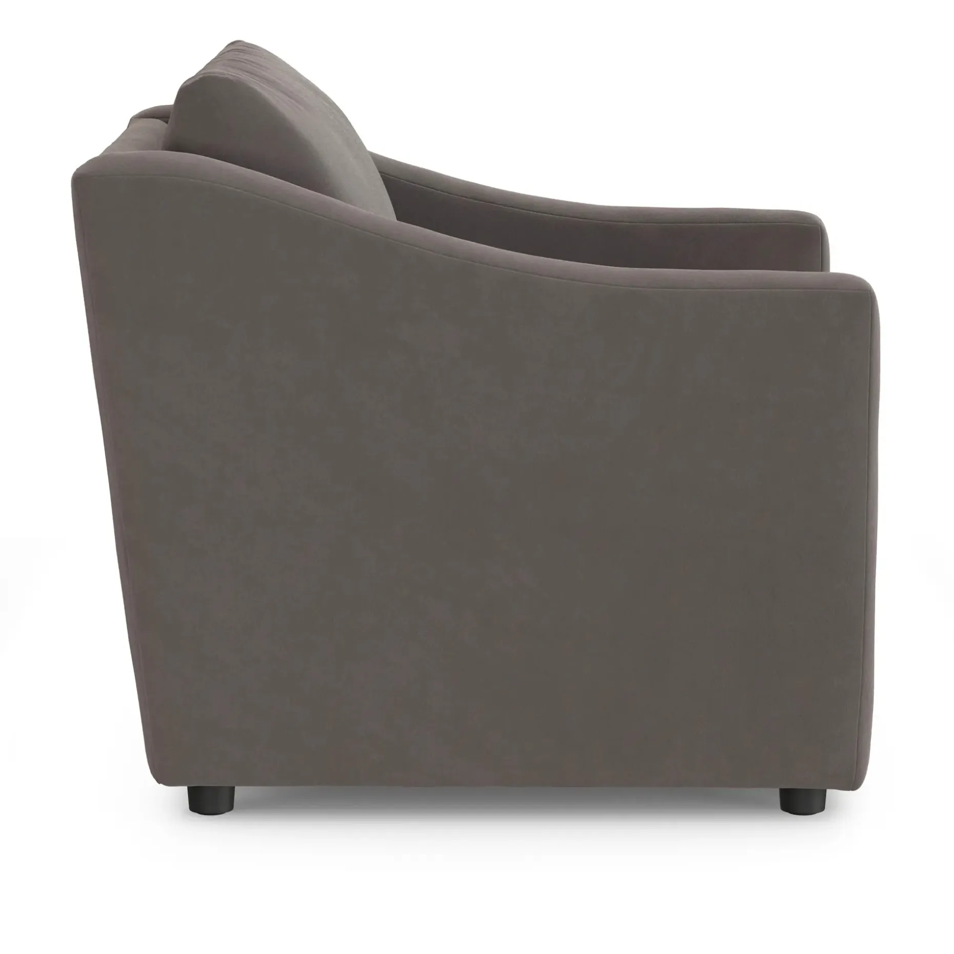 Landry 32.25" Velvet Lounge Chair - Hale Warm Gray