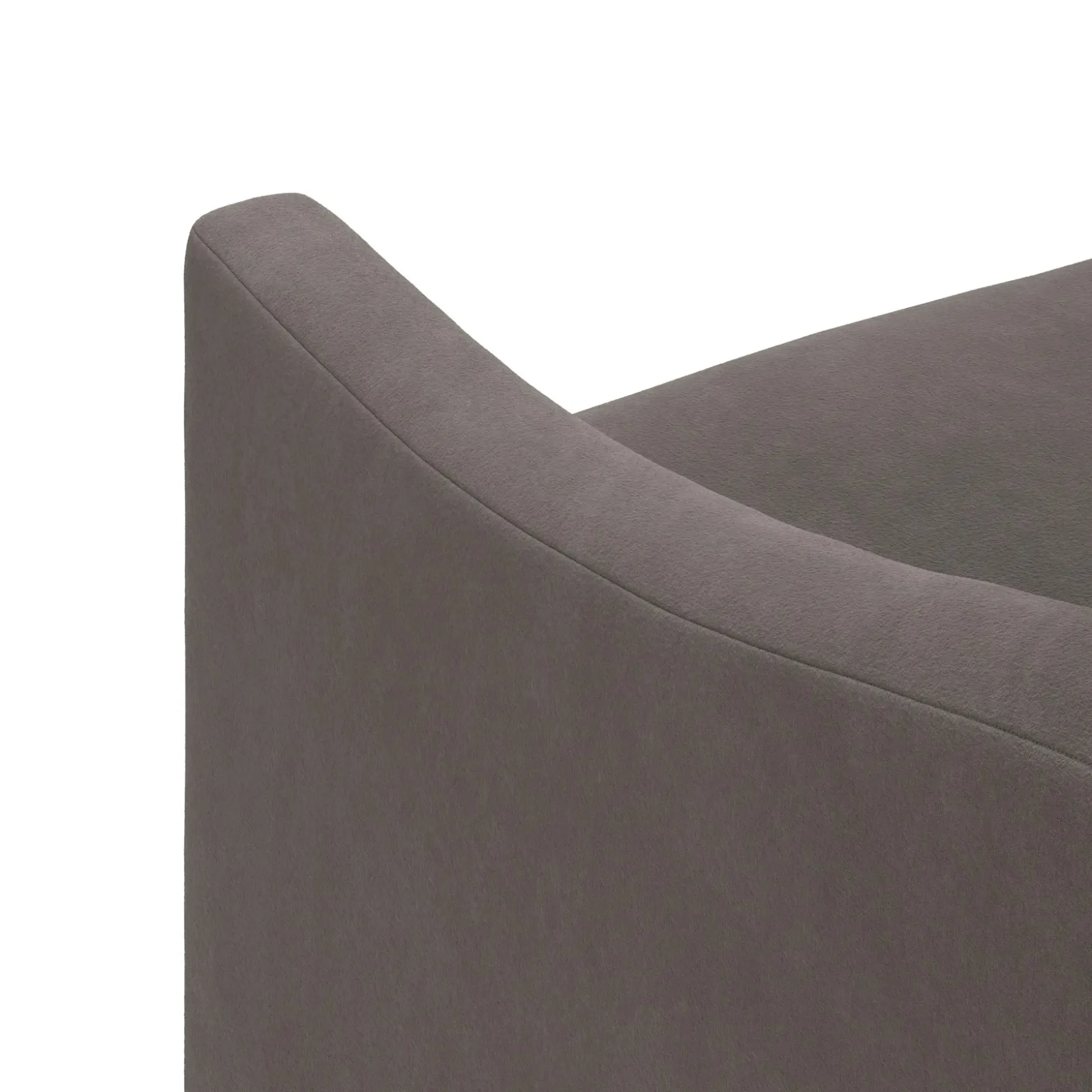 Landry 32.25" Velvet Lounge Chair - Hale Warm Gray