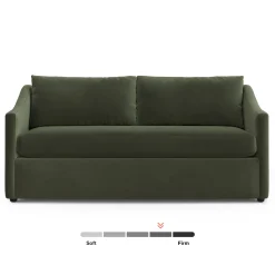 Landry 72" Velvet Loveseat - Hale Fir Green