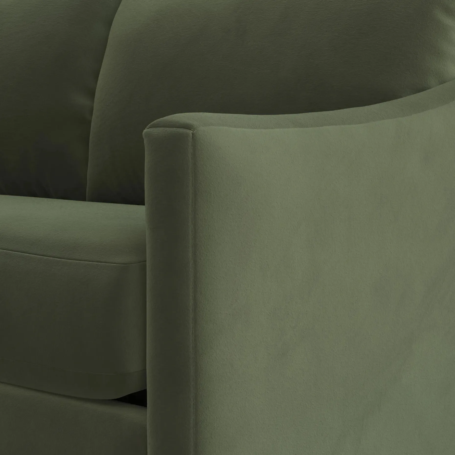 Landry 72" Velvet Loveseat - Hale Fir Green