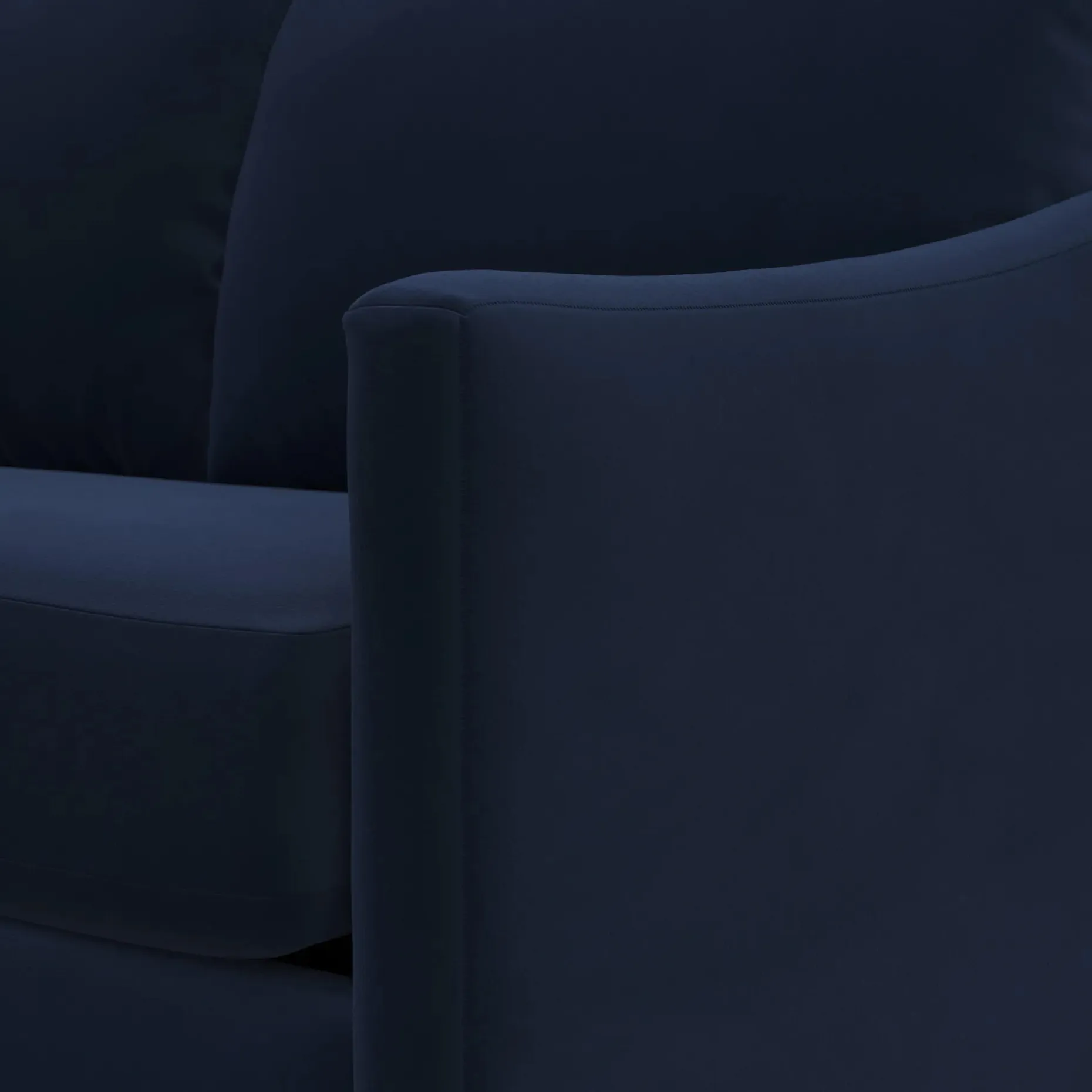 Landry 72" Velvet Loveseat - Hale Ink