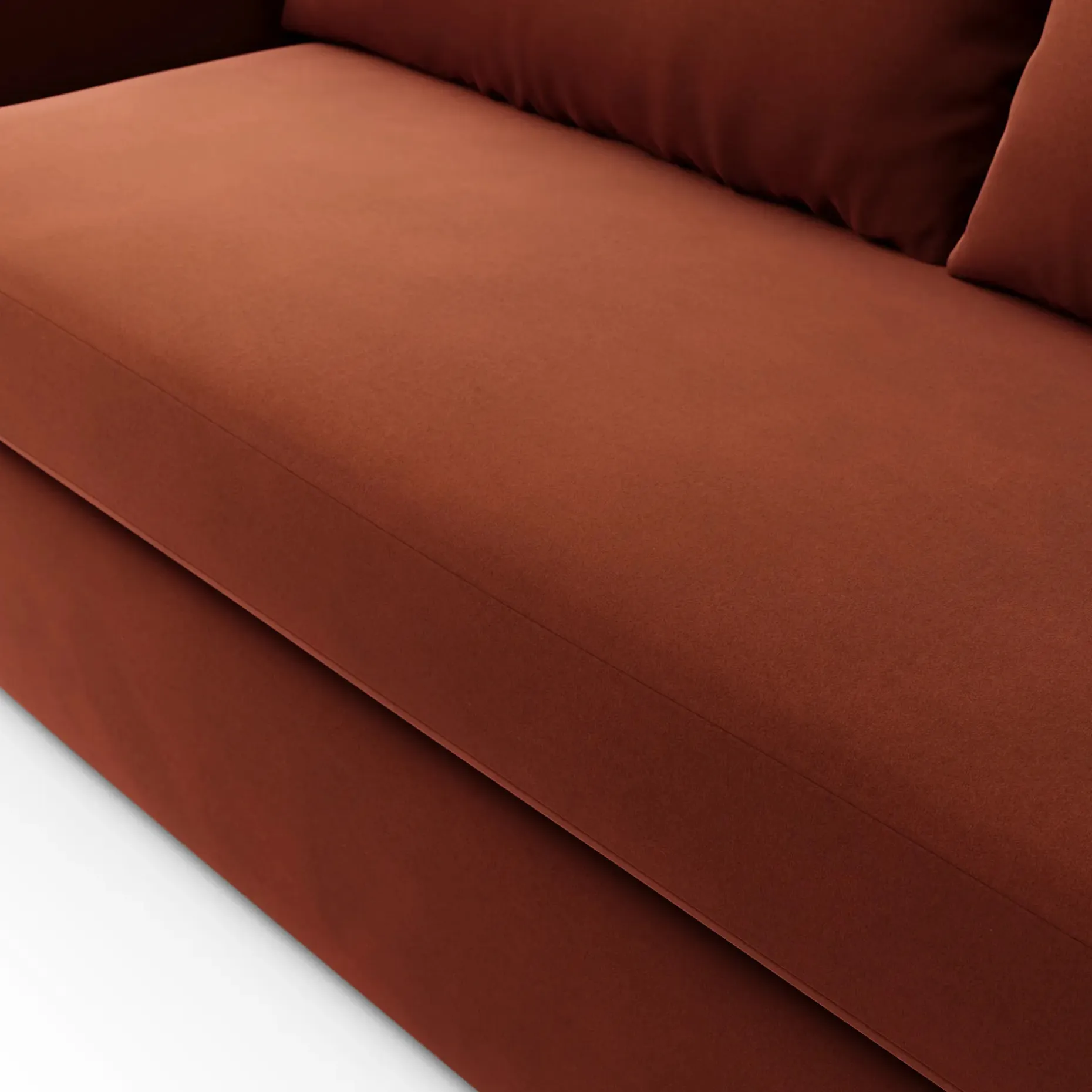 Landry 72" Velvet Loveseat - Hale Rust