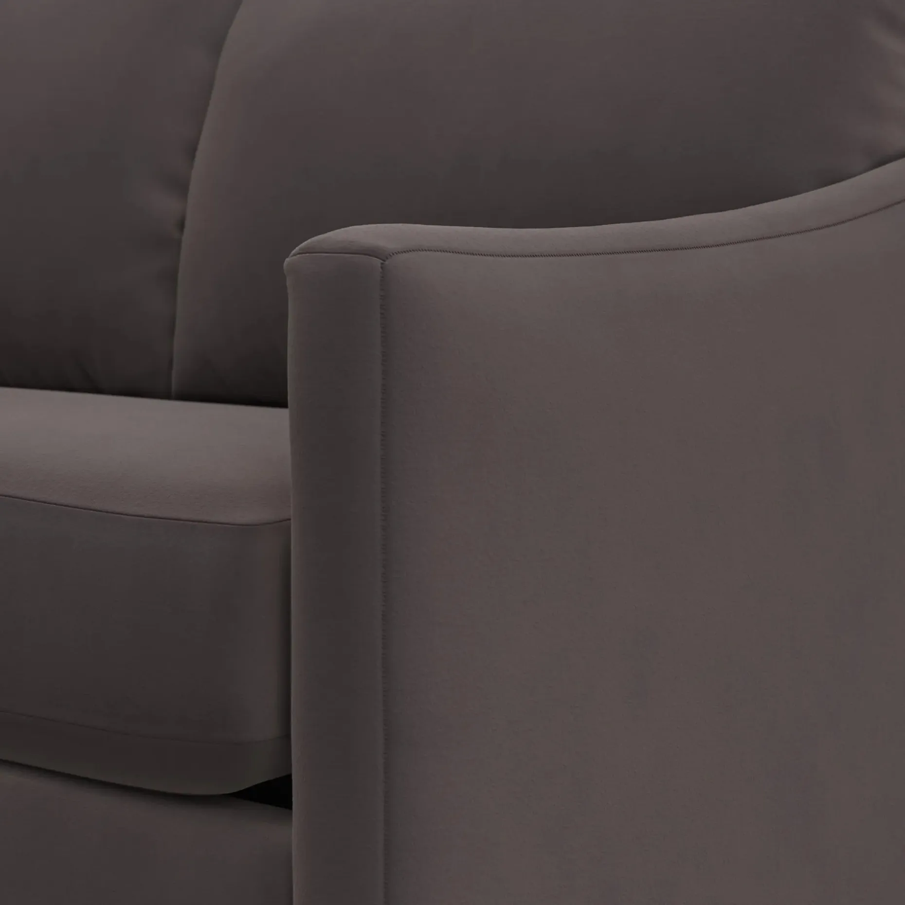 Landry 72" Velvet Loveseat - Hale Warm Gray