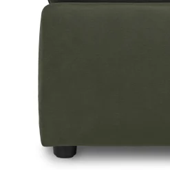 Landry 28" Velvet Ottoman - Hale Fir Green