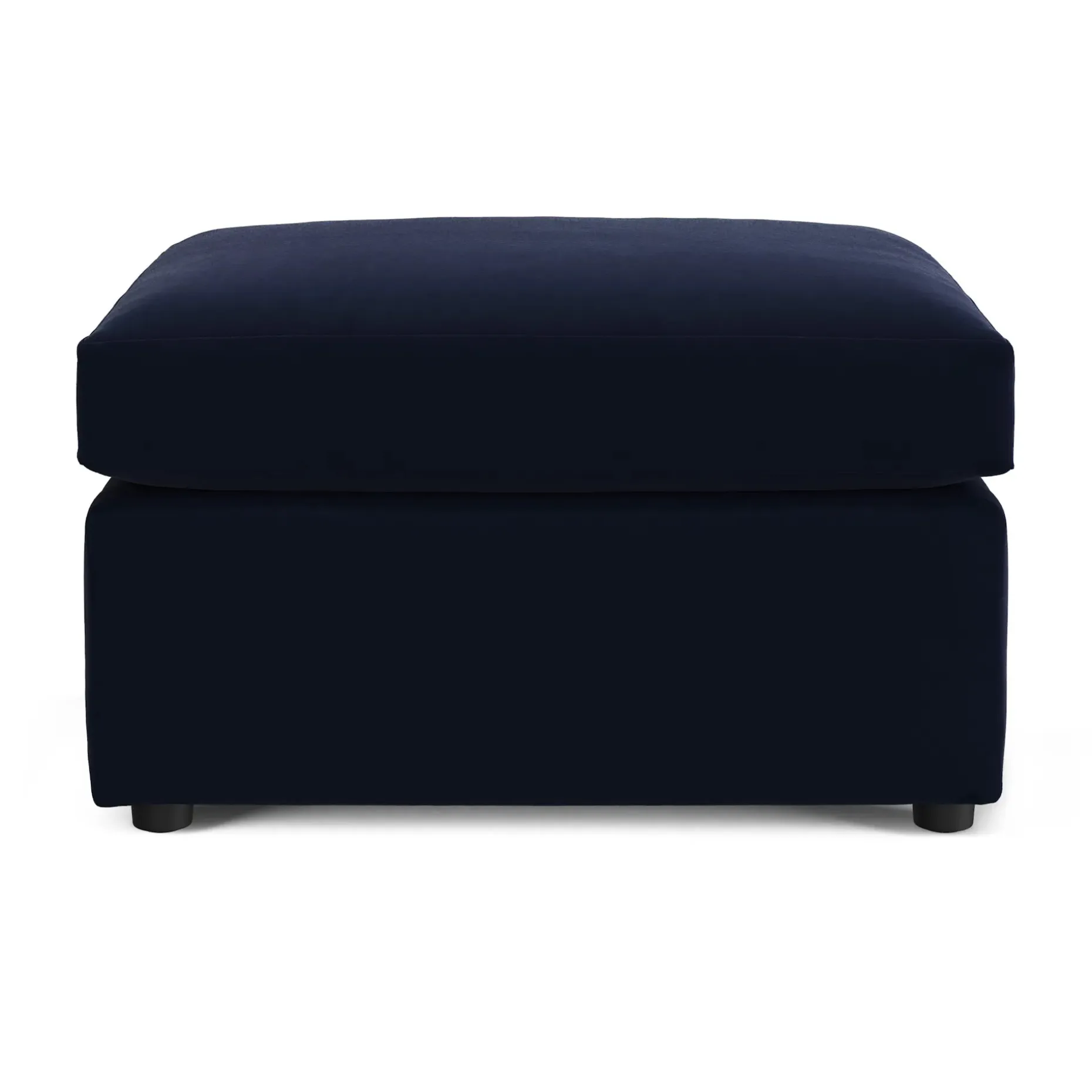 Landry 28" Velvet Ottoman - Hale Ink