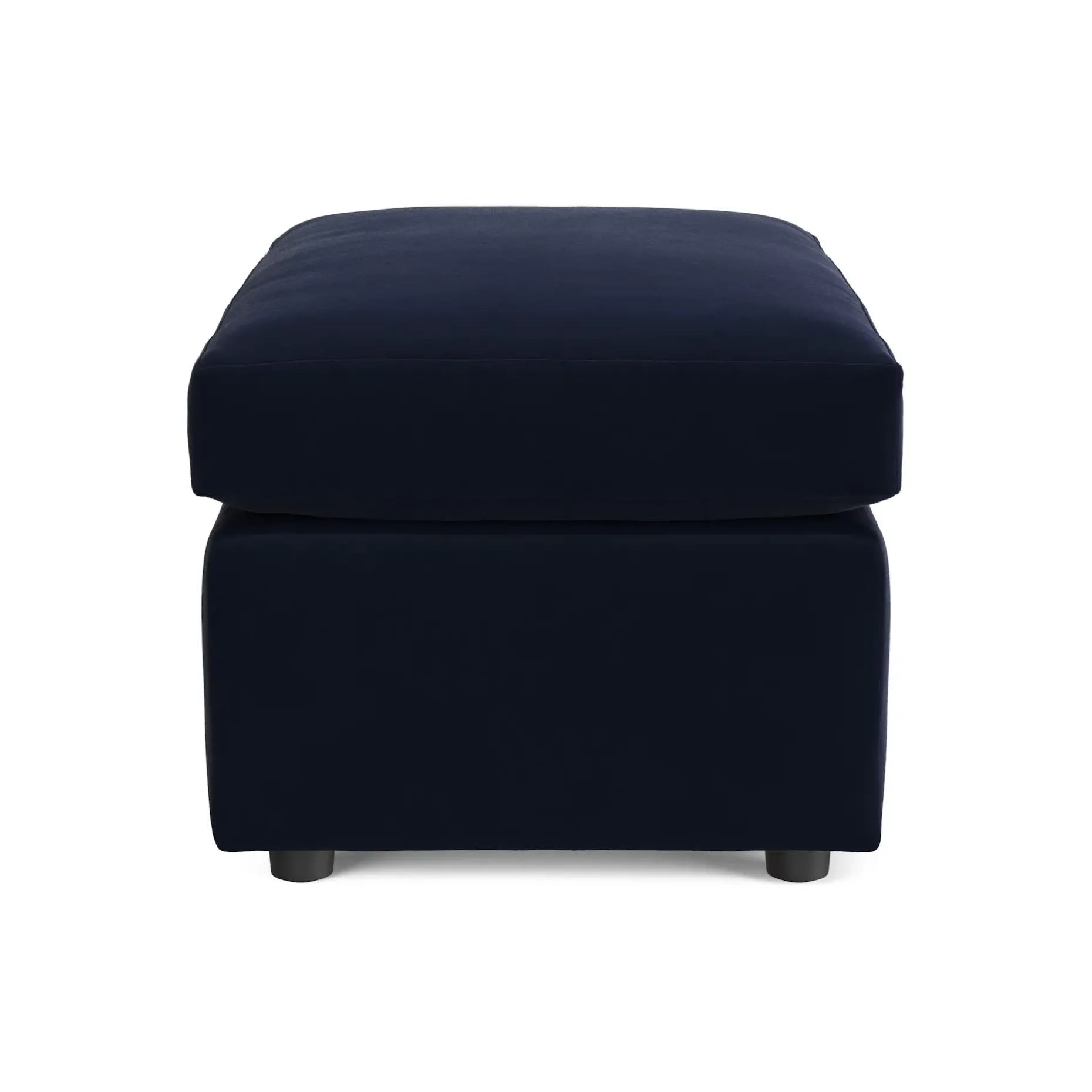 Landry 28" Velvet Ottoman - Hale Ink