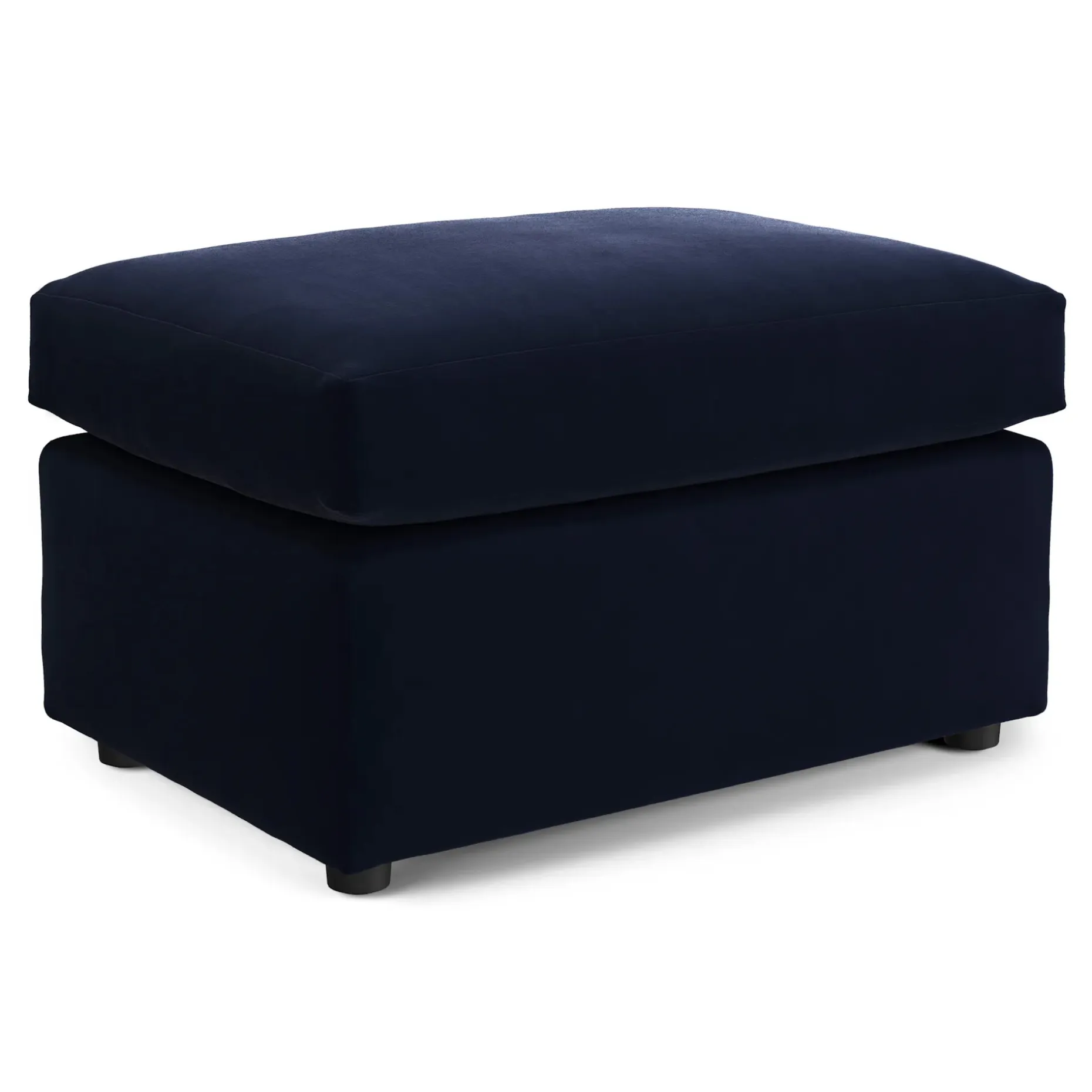 Landry 28" Velvet Ottoman - Hale Ink