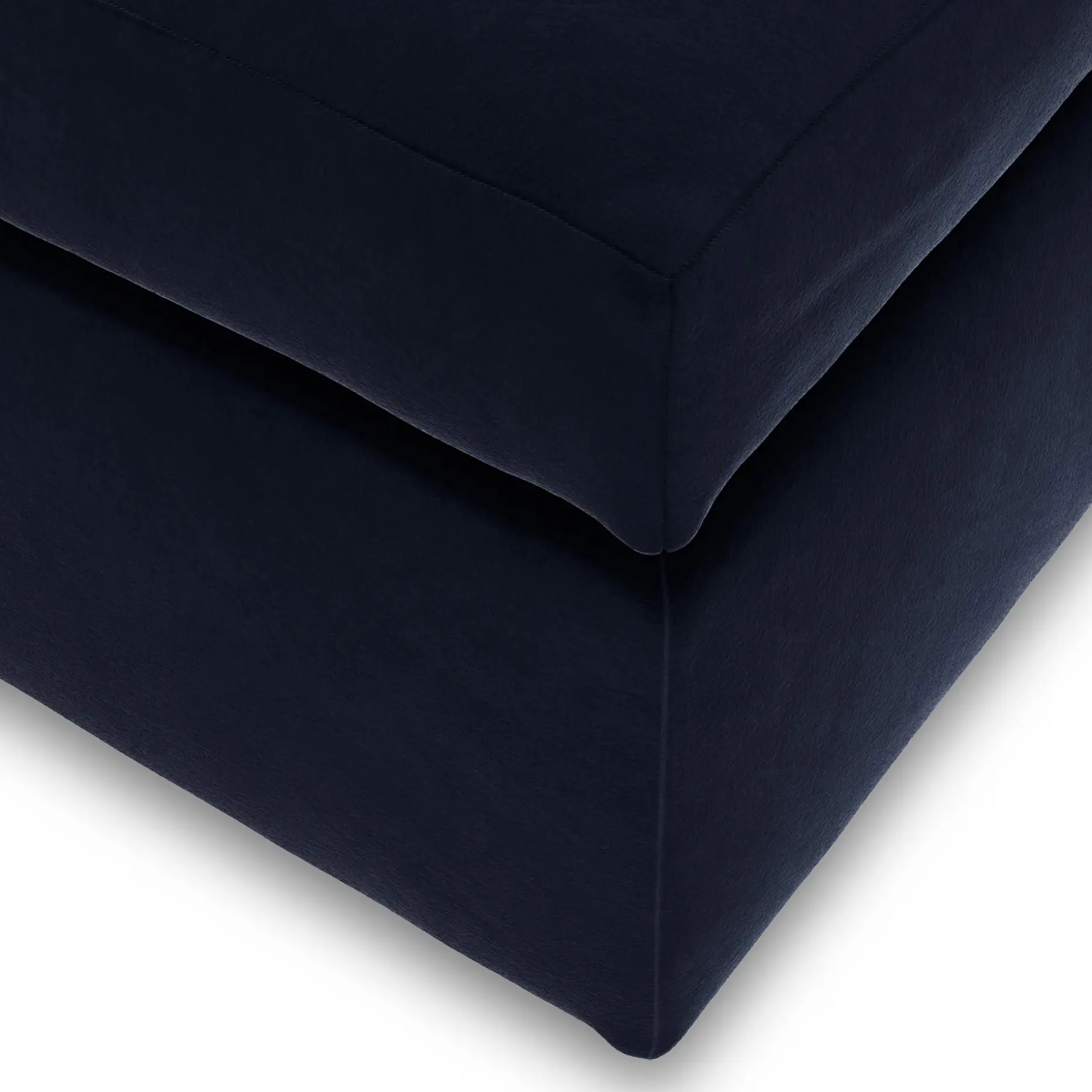 Landry 28" Velvet Ottoman - Hale Ink