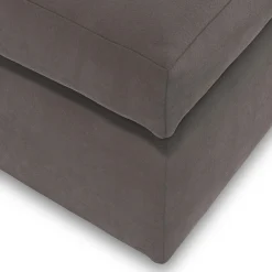 Landry 28" Velvet Ottoman - Hale Warm Gray