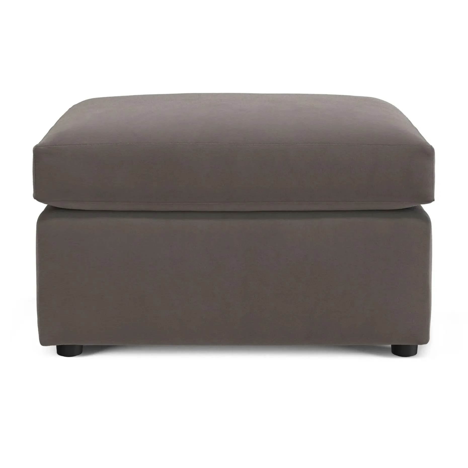 Landry 28" Velvet Ottoman - Hale Warm Gray