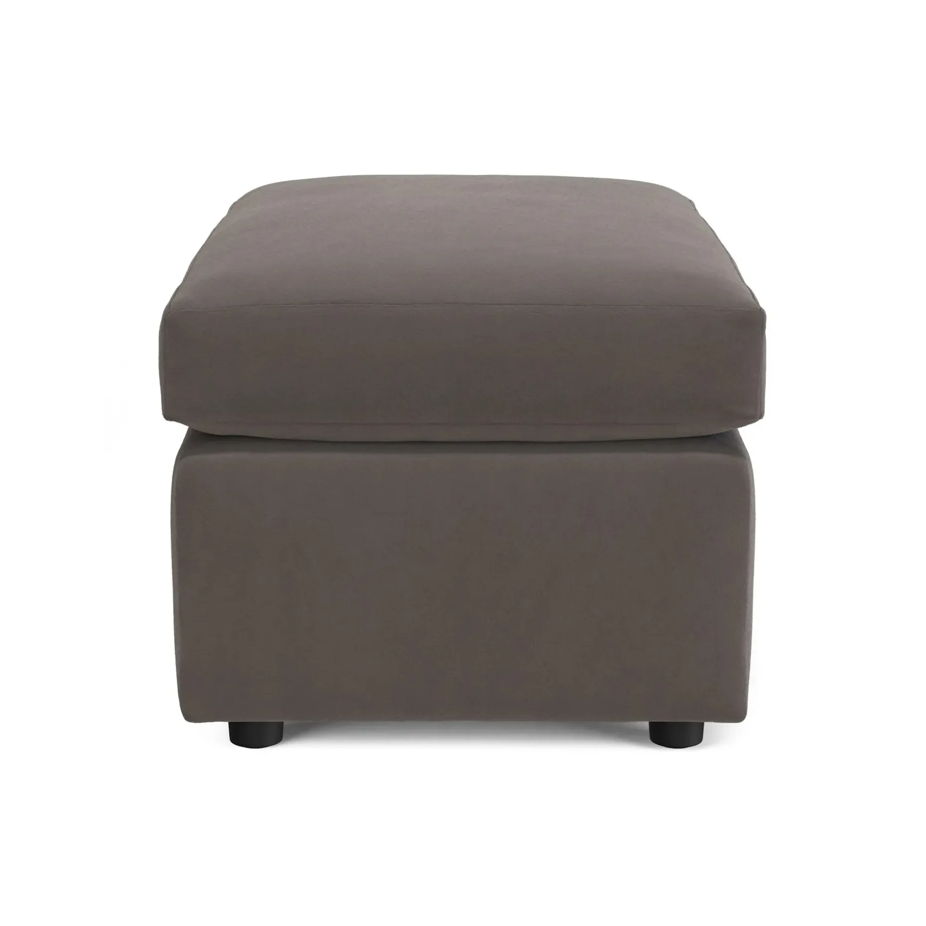 Landry 28" Velvet Ottoman - Hale Warm Gray