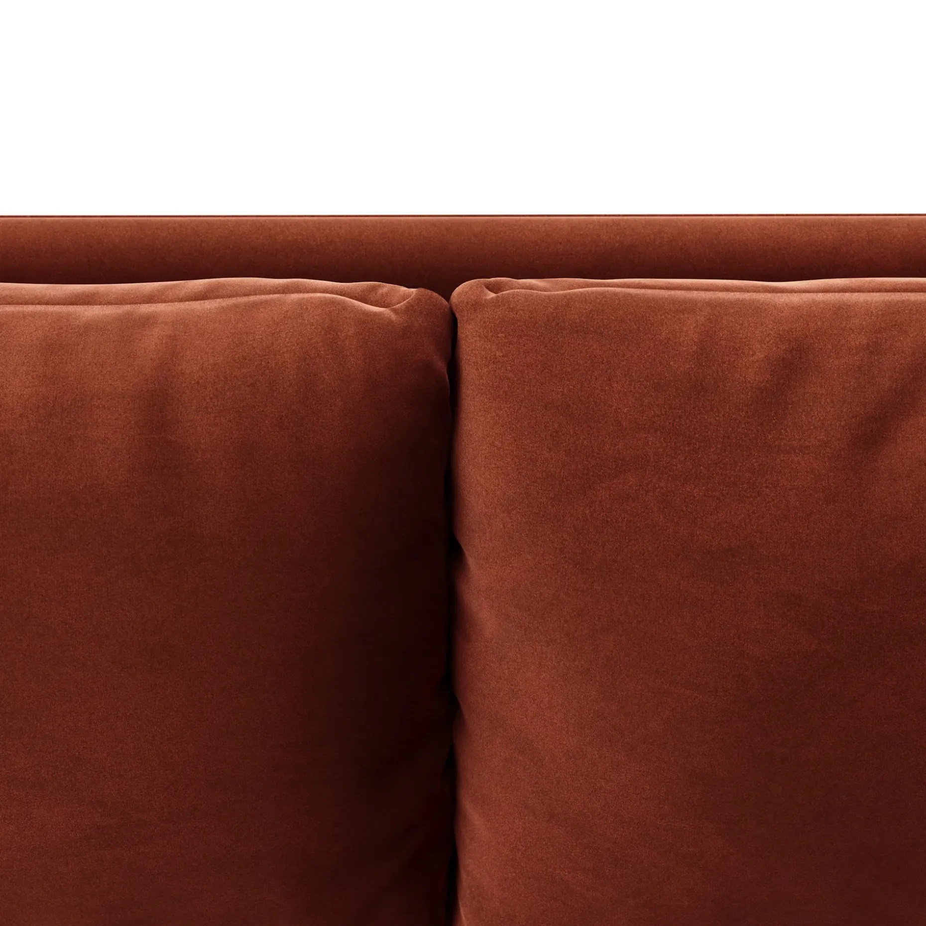 Landry 84.5" Velvet Reversible Storage Sectional - Hale Rust