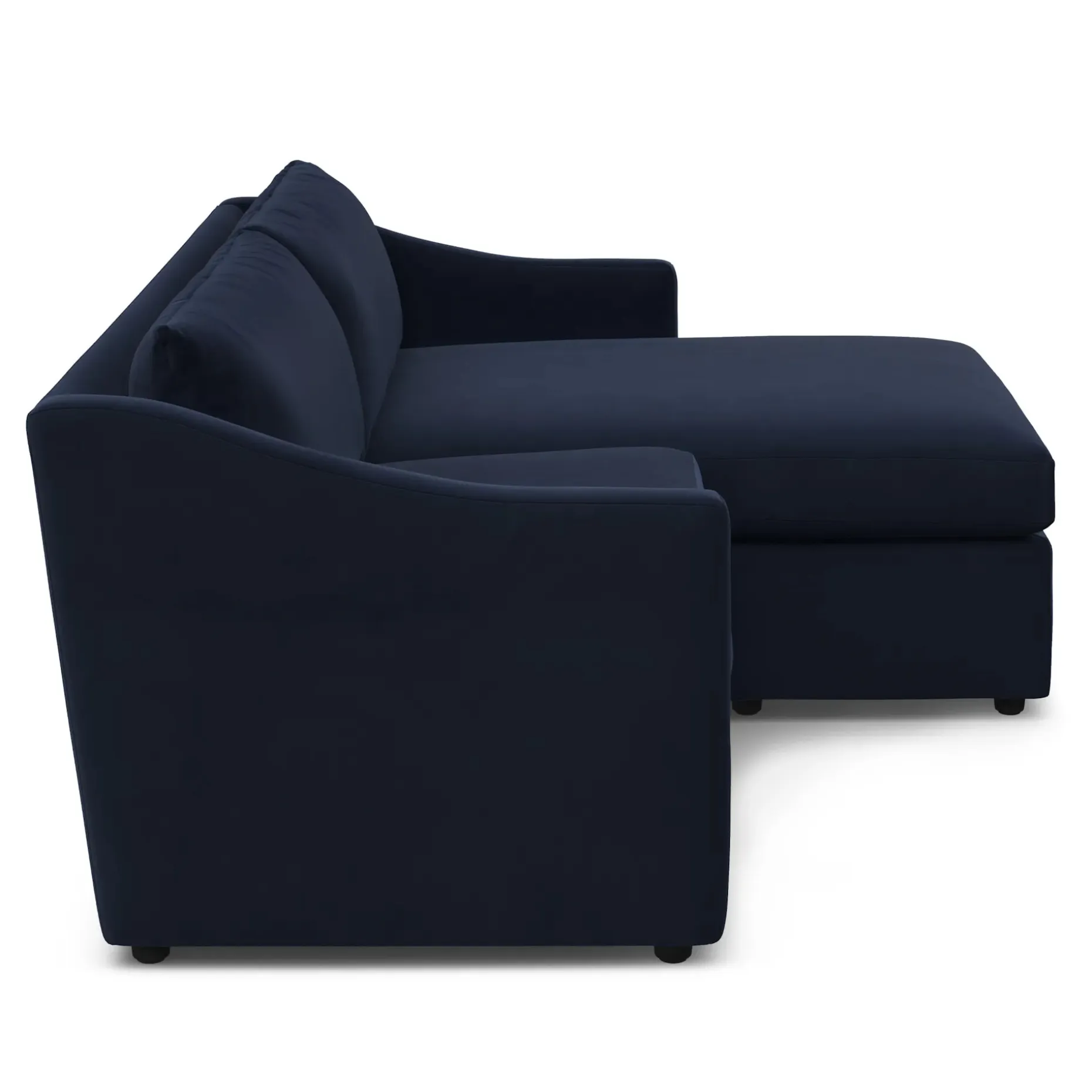 Landry 84.5" Velvet Reversible Storage Sectional - Hale Ink