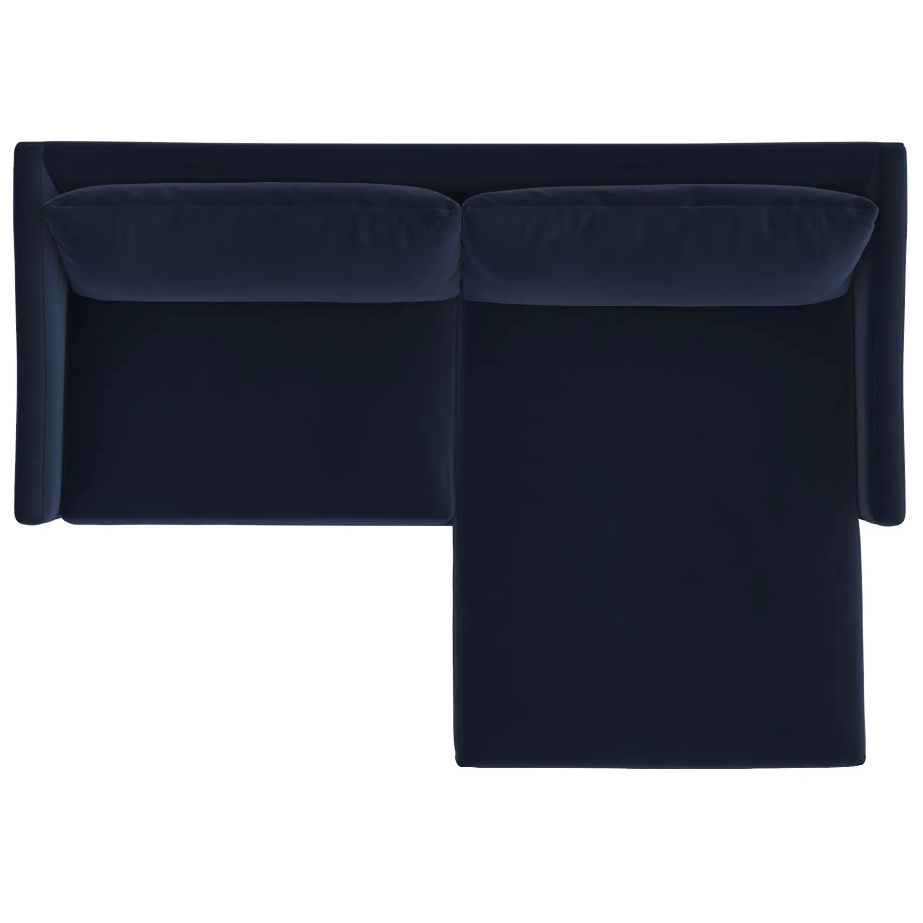 Landry 84.5" Velvet Reversible Storage Sectional - Hale Ink
