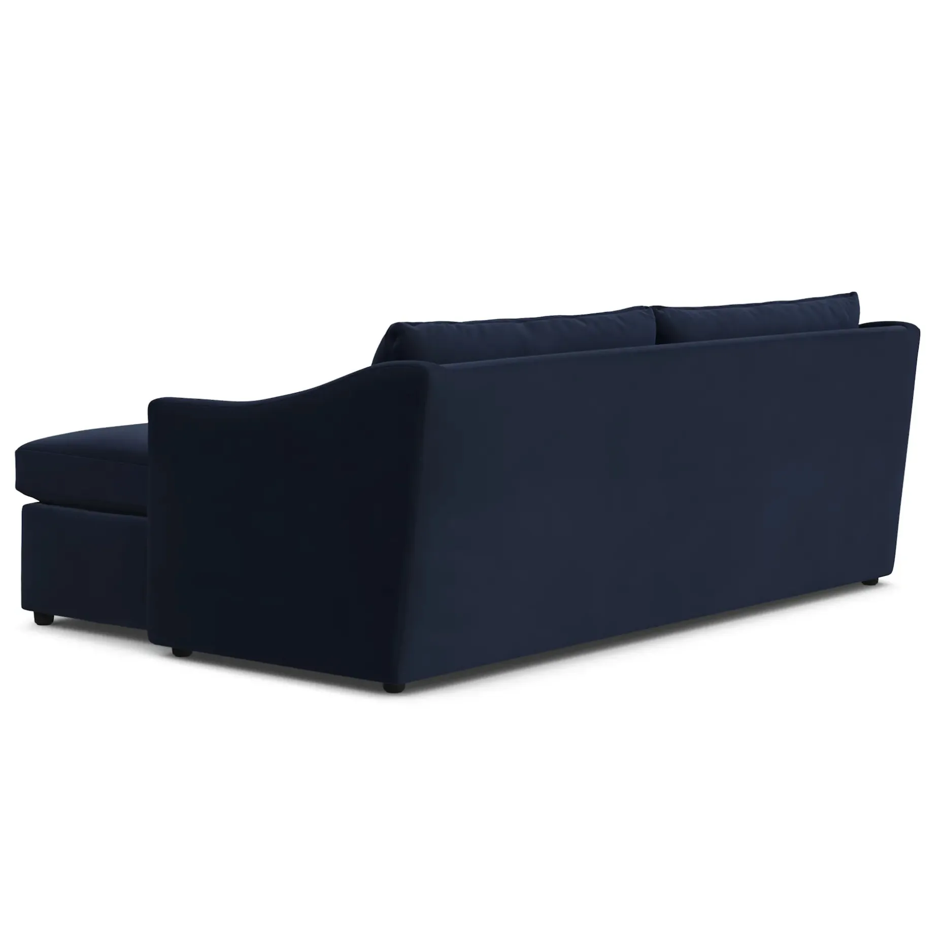 Landry 84.5" Velvet Reversible Storage Sectional - Hale Ink