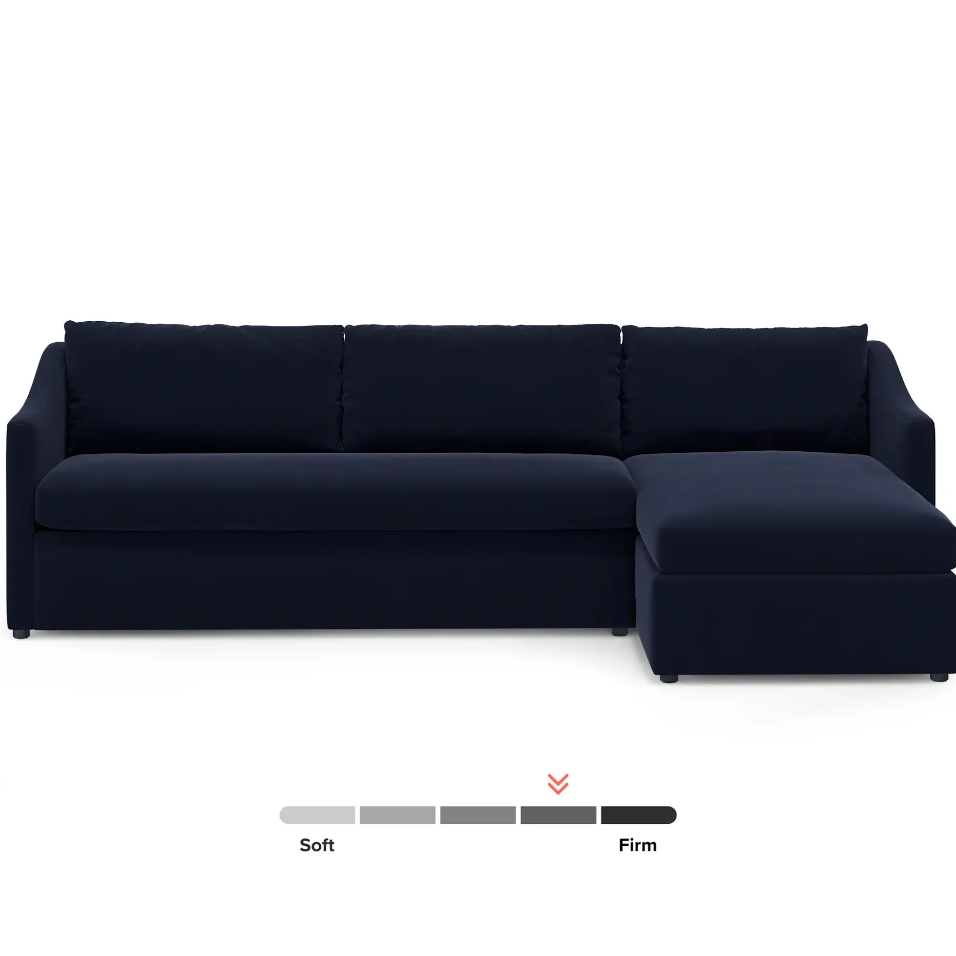 Landry 109" Velvet Right Storage Sleeper Sectional - Hale Ink