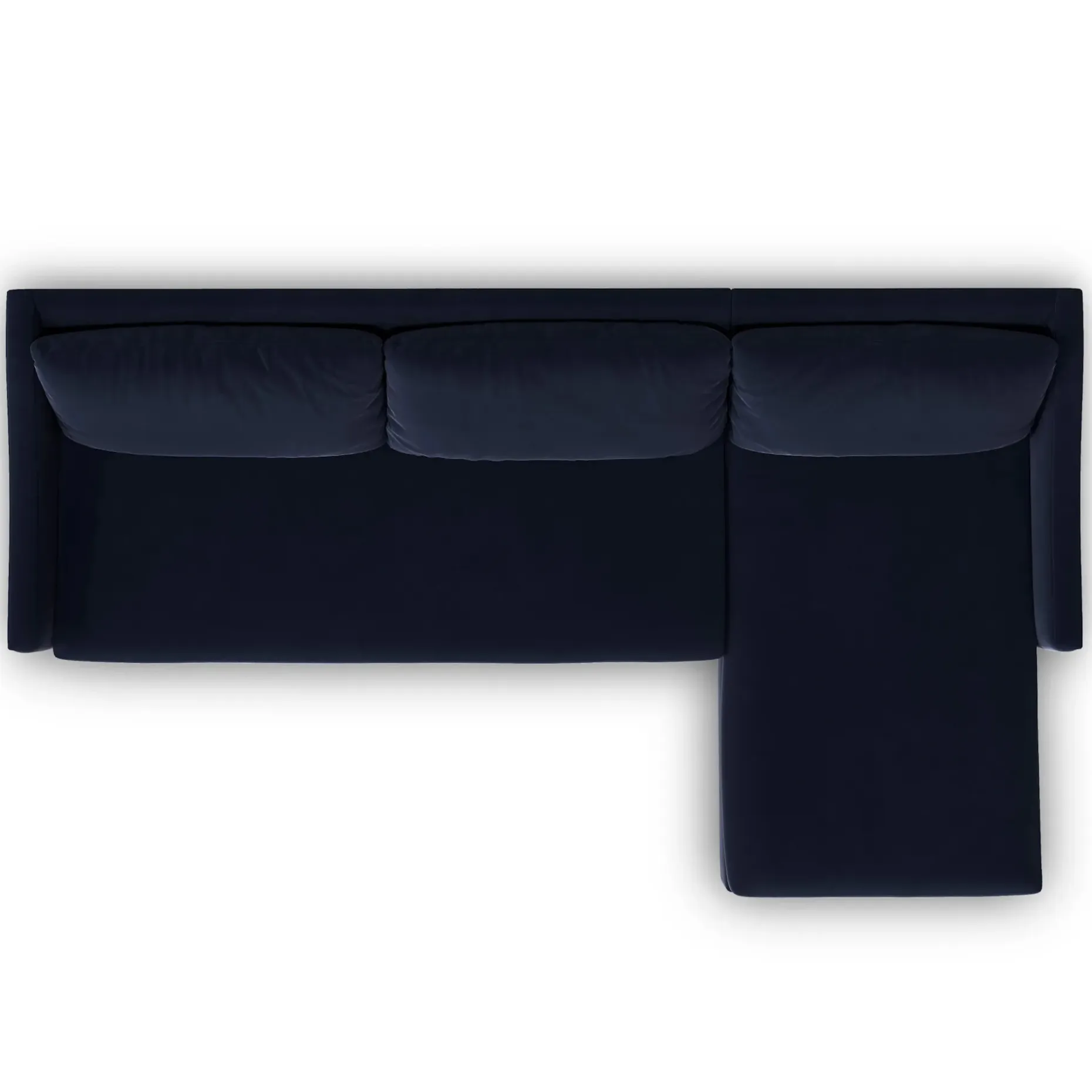 Landry 109" Velvet Right Storage Sleeper Sectional - Hale Ink