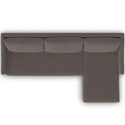 Landry 109" Velvet Right Storage Sleeper Sectional - Hale Warm Gray