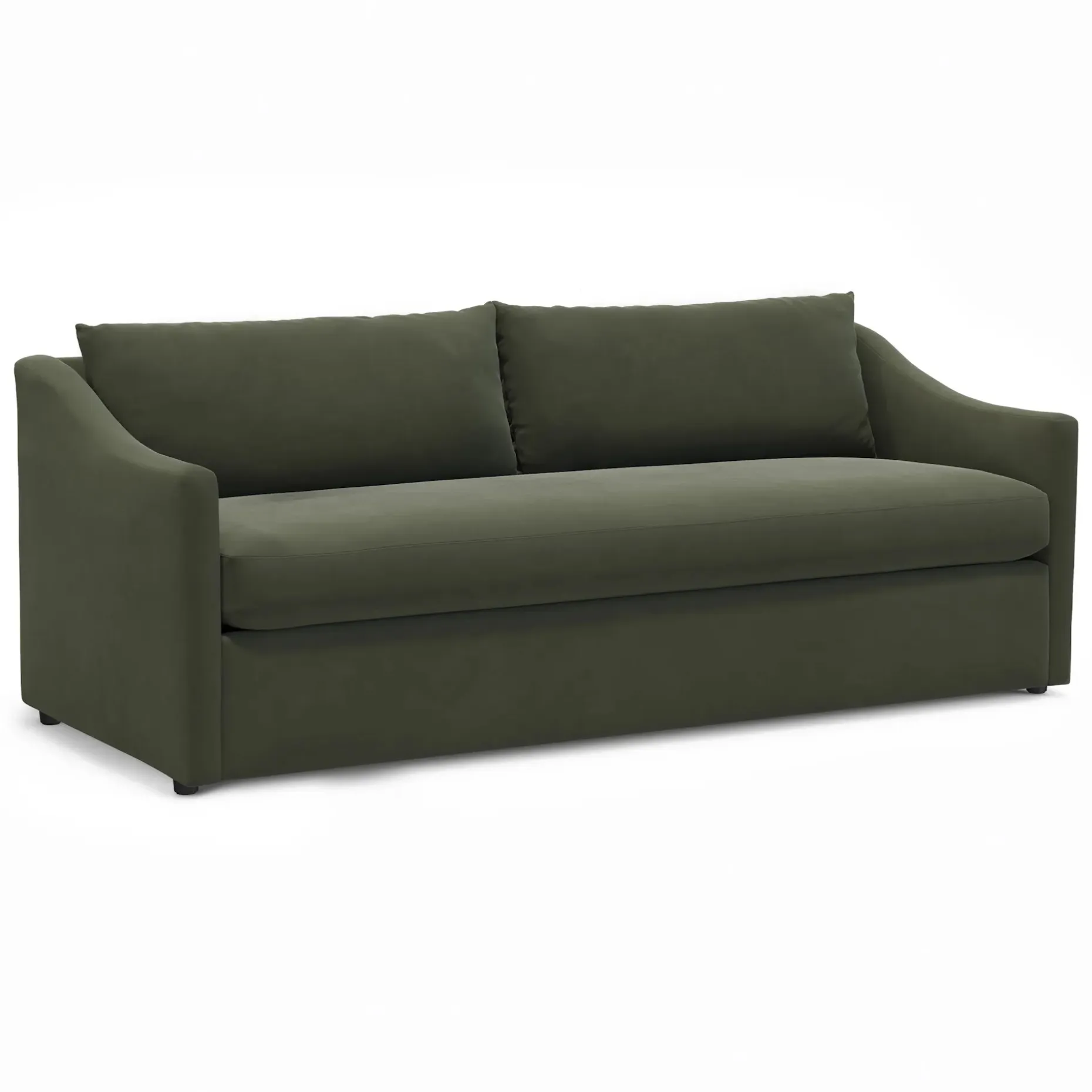 Landry 84.5" Velvet Sofa Bed - Hale Fir Green