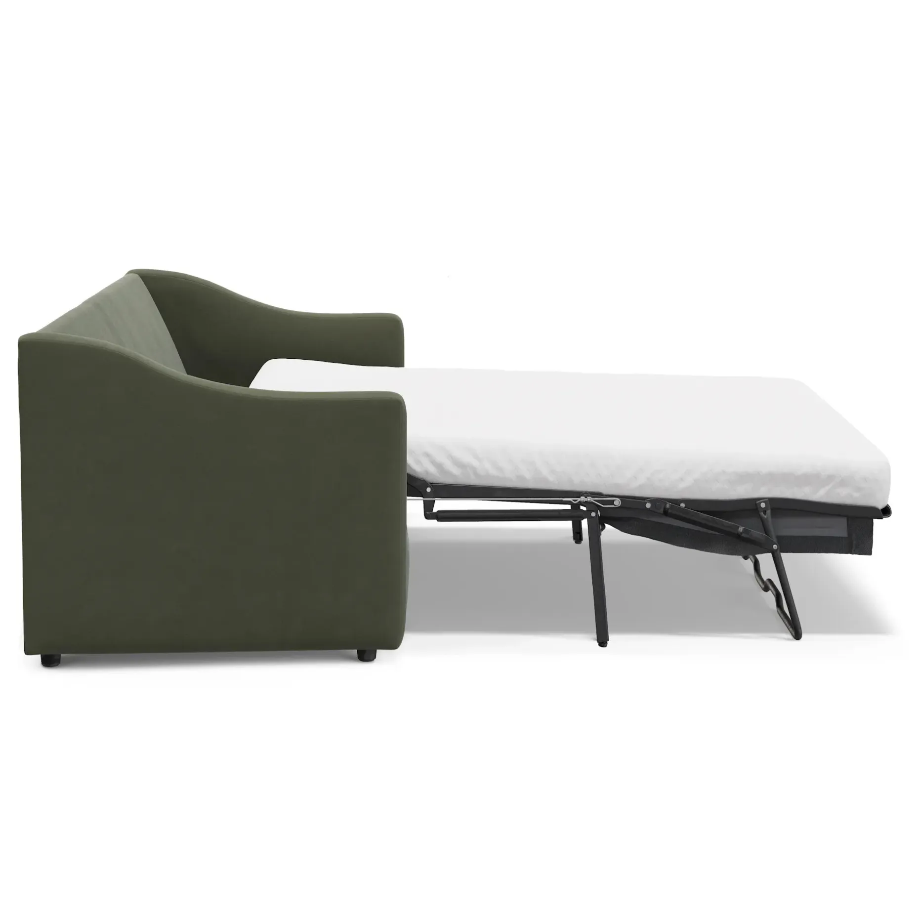 Landry 84.5" Velvet Sofa Bed - Hale Fir Green