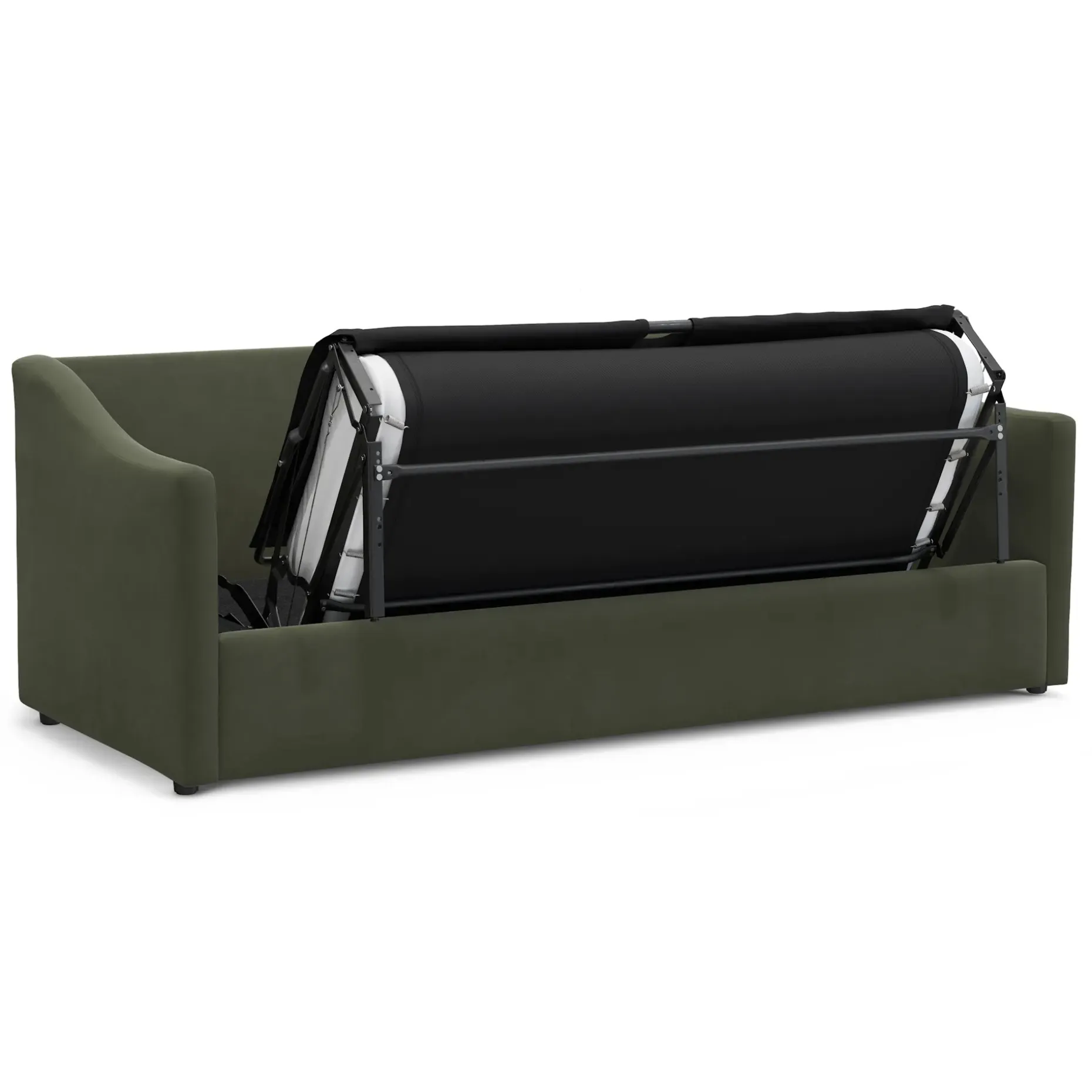 Landry 84.5" Velvet Sofa Bed - Hale Fir Green